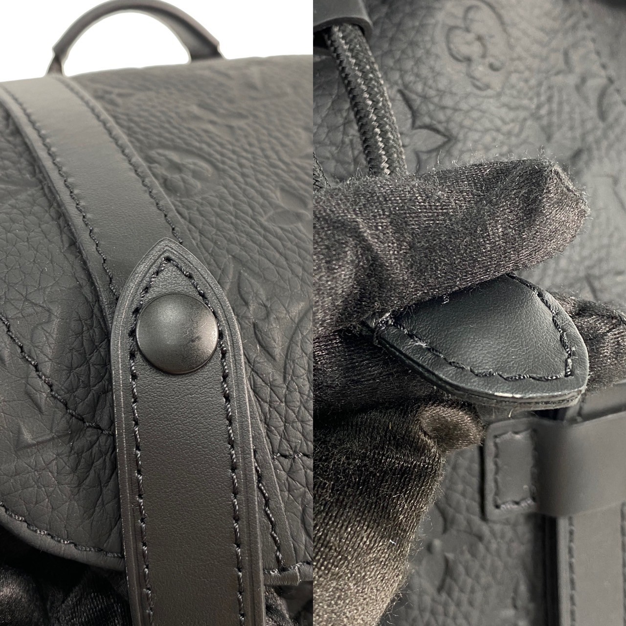 路易威登 LOUIS VUITTON Christopher PM 後背包 M20899 晶片款 黑原花壓紋Christopher後背包PM 防塵袋