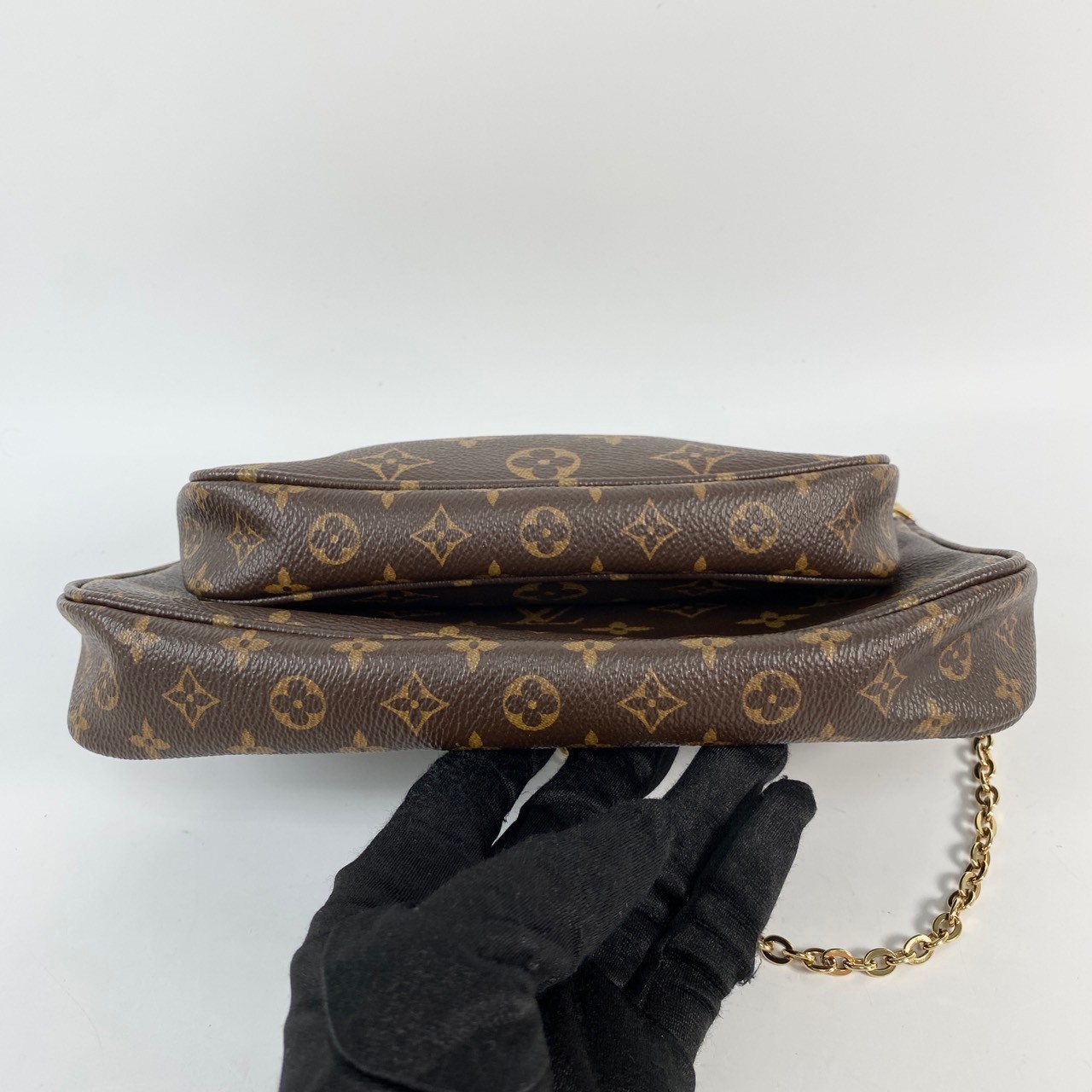 路易威登 LOUIS VUITTON Multi Pochette Accessoires 淺粉 三合一 肩背 方包 M44840 晶片款  原廠盒子/防塵袋/背帶/內袋/購買證明