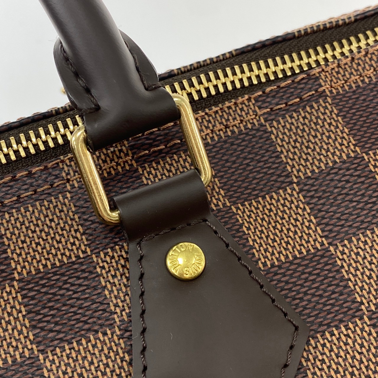 路易威登 LOUIS VUITTON Speedy 35棕棋盤 手提波士頓包 N41363 棋盤格SPEEDY35 防塵袋/鎖組