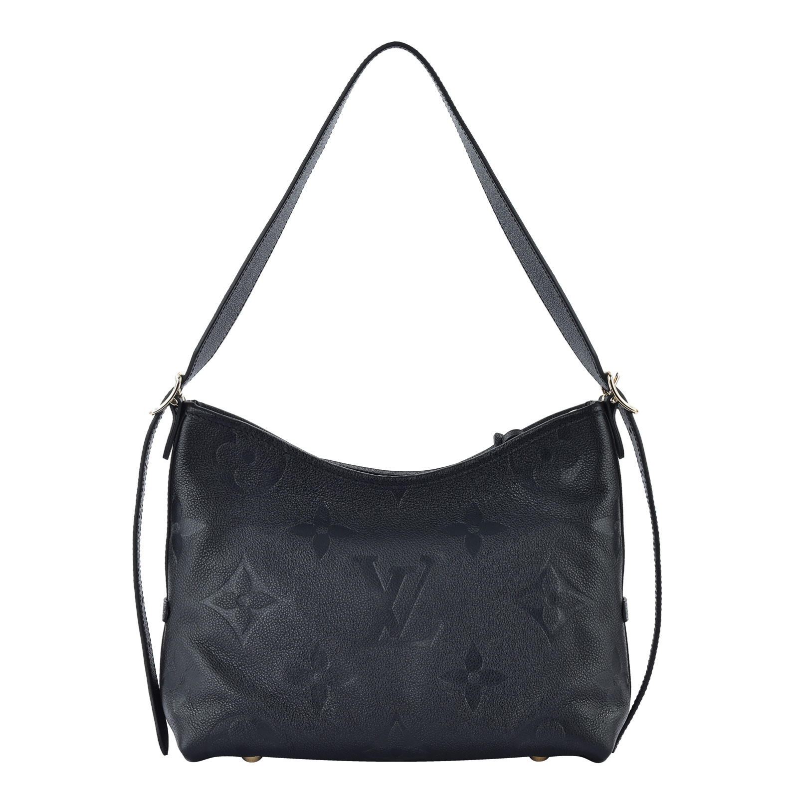 路易威登 LOUIS VUITTON CarryAll PM  黑色 牛皮 肩背包 M46288 晶片款  原廠盒子/防塵袋/購買證明/背帶/內袋