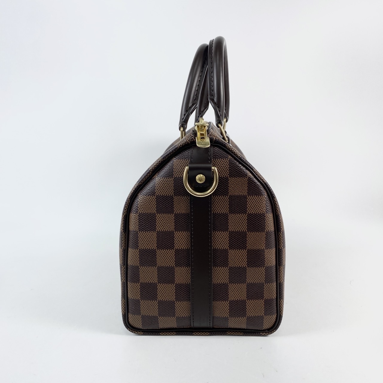 路易威登 LOUIS VUITTON Speedy Bandoulière  25 棕棋盤 手提 斜背 波士頓包 N41368 晶片款  防塵袋2/背帶/鎖組