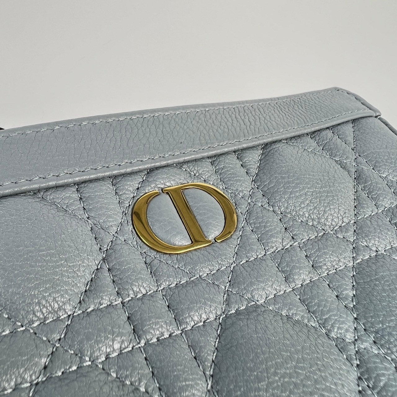 迪奧 CHRISTIAN DIOR Caro Pouch With Chain 拉鍊 鏈帶包 S5106UWHC  防塵袋/背帶