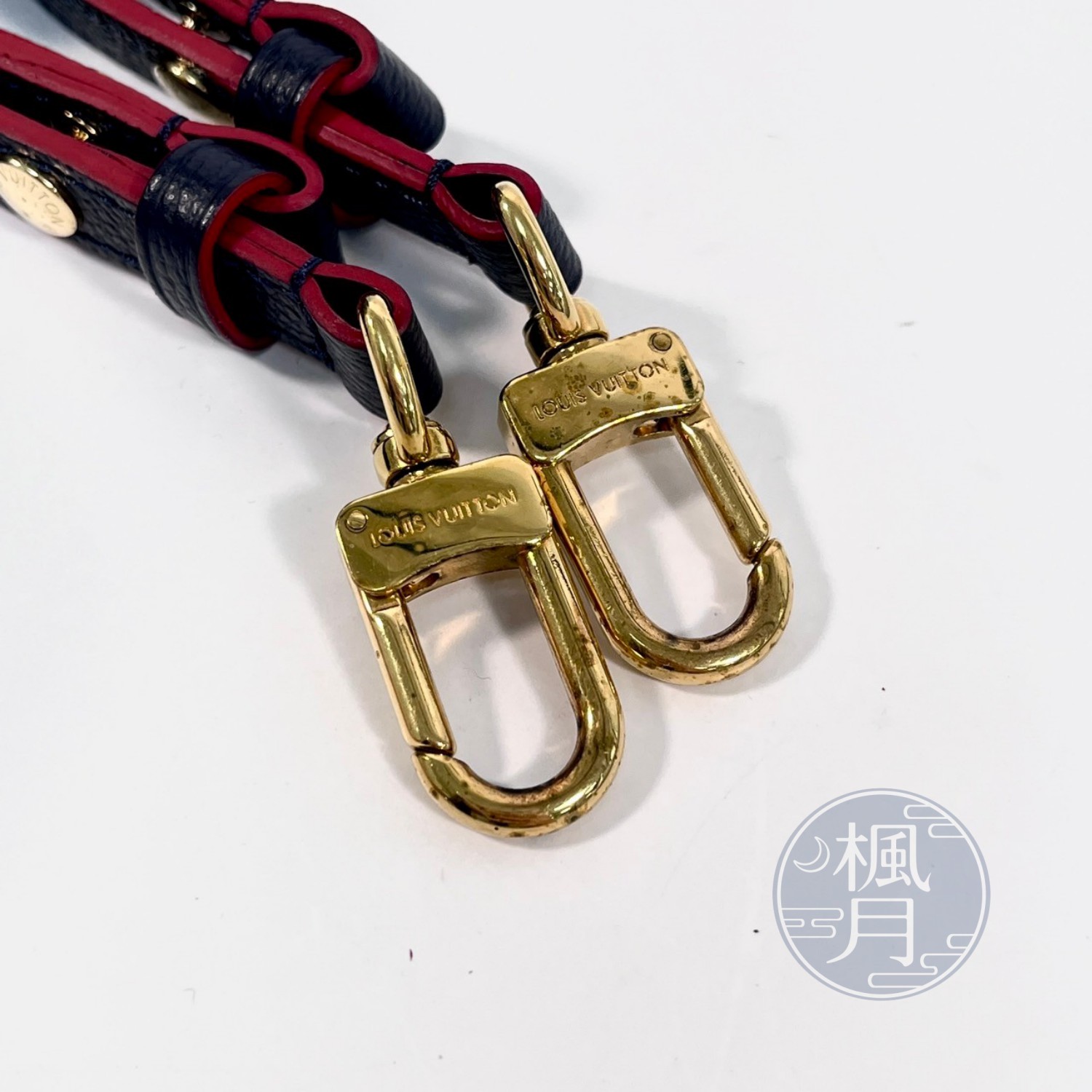 路易威登 LOUIS VUITTON NéoNoé MM 皮革 肩背 水桶包 海軍藍/紅色 M45306 晶片款  原廠盒子/防塵袋/背帶/HAND 背帶/購買證明