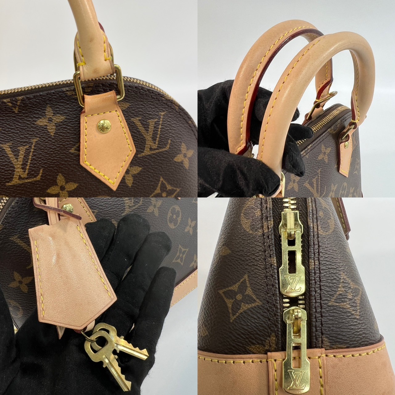 路易威登 LOUIS VUITTON Alma BB 可斜背 手提包 經典帆布 M53152 原花ALMA BB 原廠盒子/防塵袋2/背帶/鎖組/購買證明