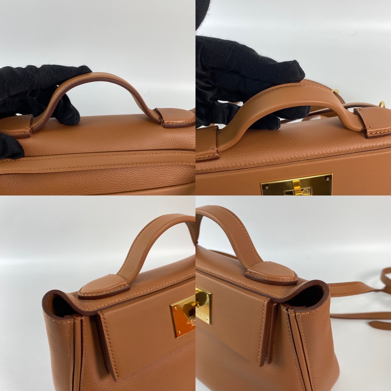 愛馬仕 Hermès 24/24 21 手提包 24/24/21 W IT 135 IC 　W刻 金棕金釦 MINI 24/24 原廠盒子/防塵袋/背帶