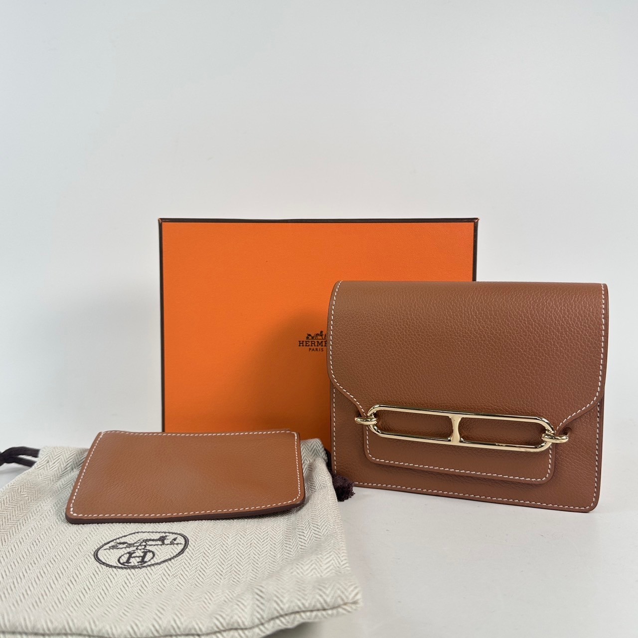 愛馬仕 Hermès Roulis Slim 豬鼻子 短夾 ROSLIM Z AM 004 UH  原廠盒子/防塵袋/內袋/購買證明