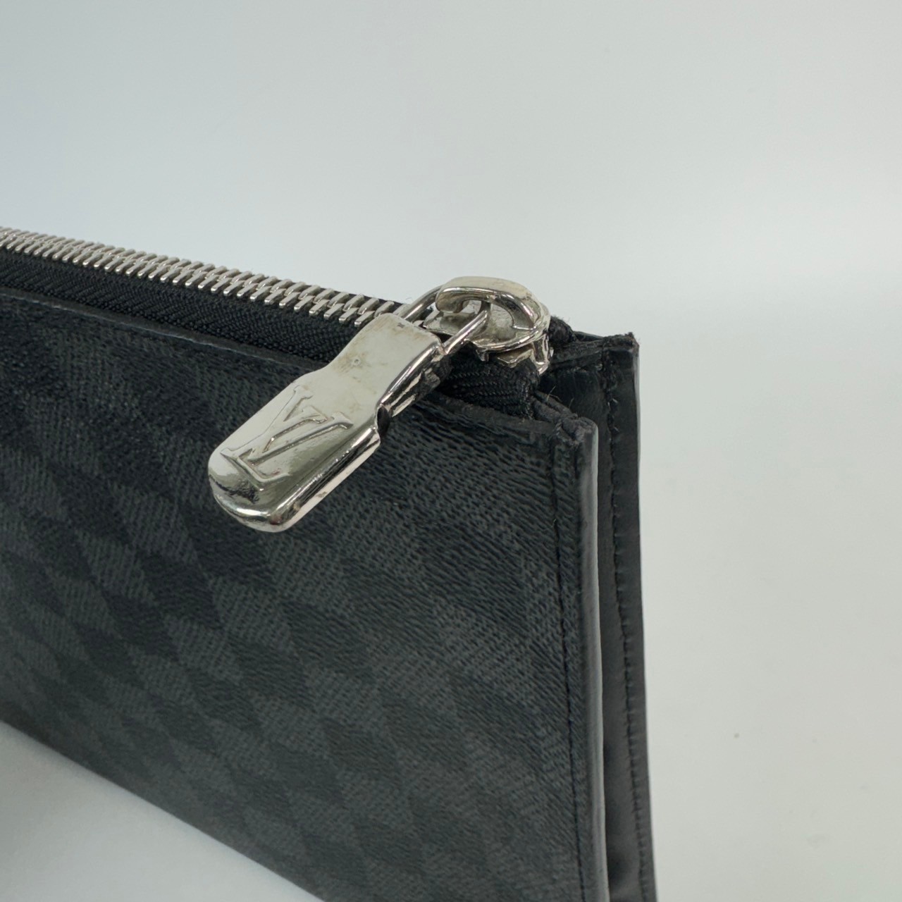 路易威登 LOUIS VUITTON Pochette Jour 棋盤格 手拿包 N60113 黑棋盤格大手拿包 原廠盒子/防塵袋