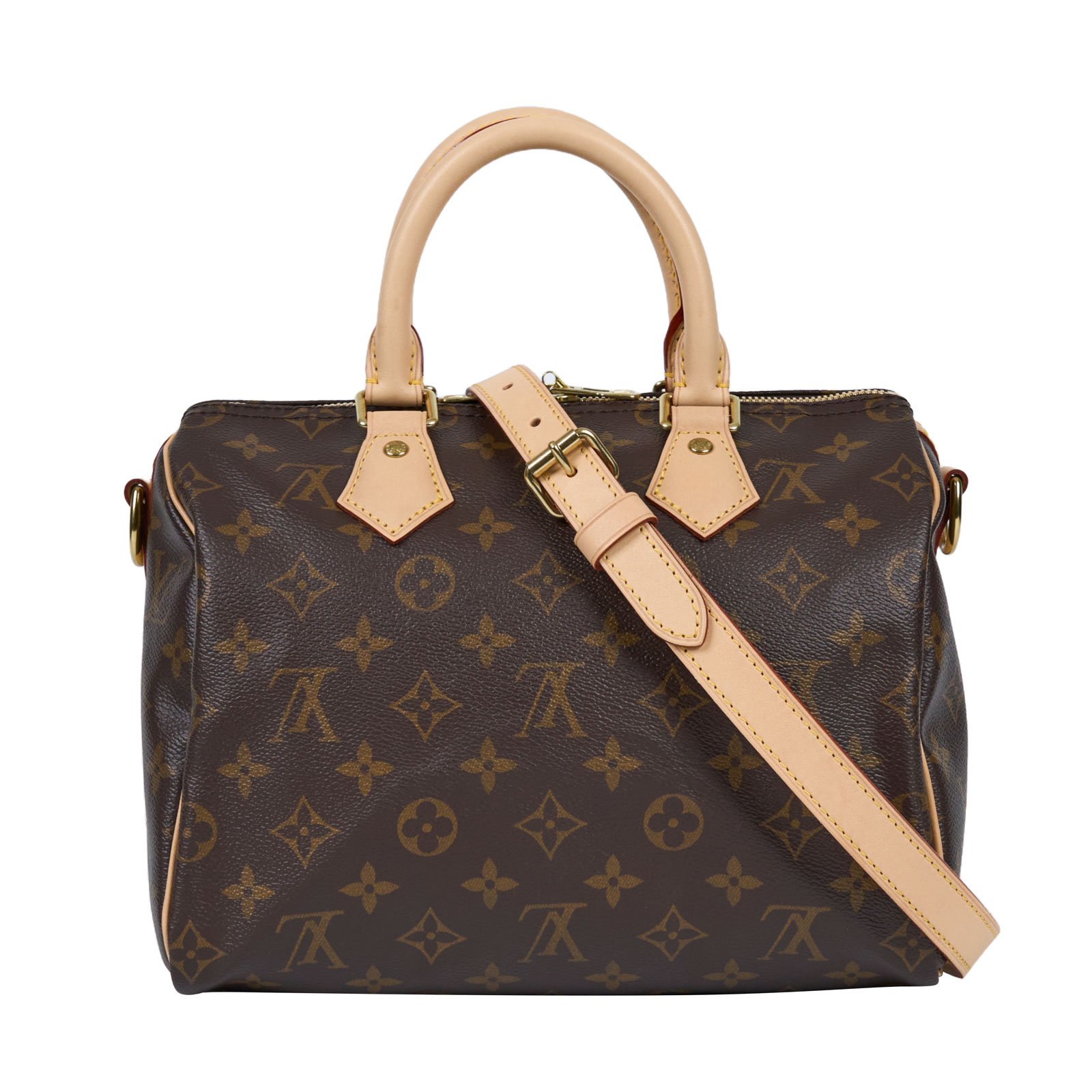 路易威登 LOUIS VUITTON Speedy Bandoulière  25 原花 手提 斜背 波士頓包 M41113  防塵袋/背帶