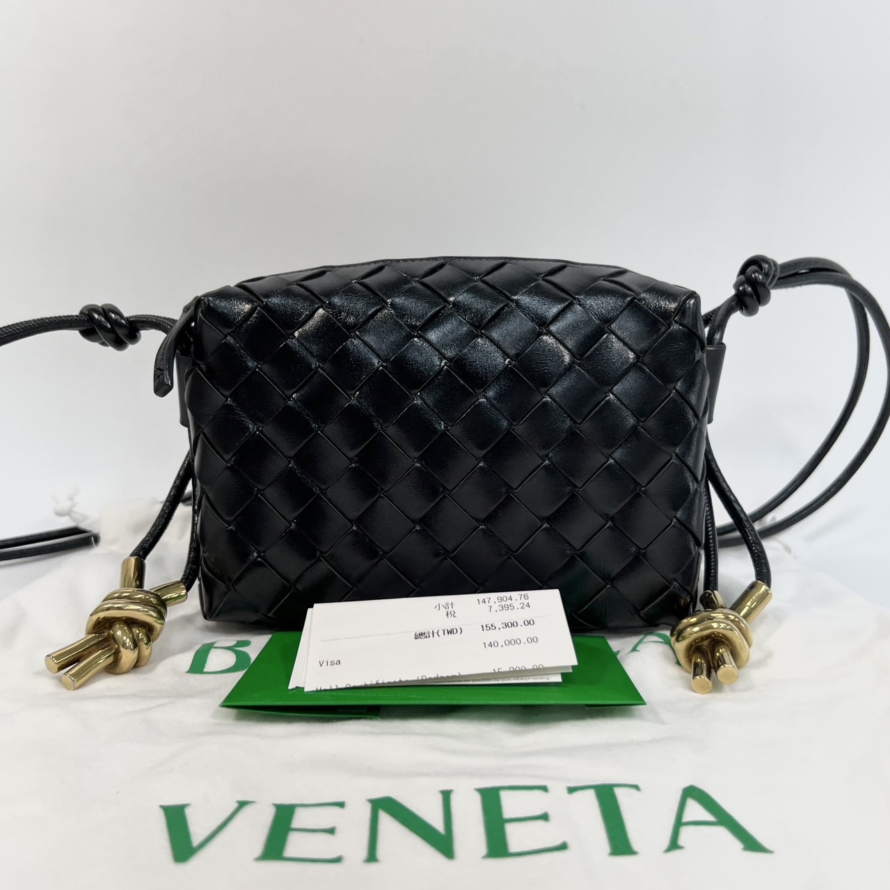 寶緹嘉 BOTTEGA VENETA Mini Loop 迷你 相機包 斜背包 811242895/736125  防塵袋/購買證明