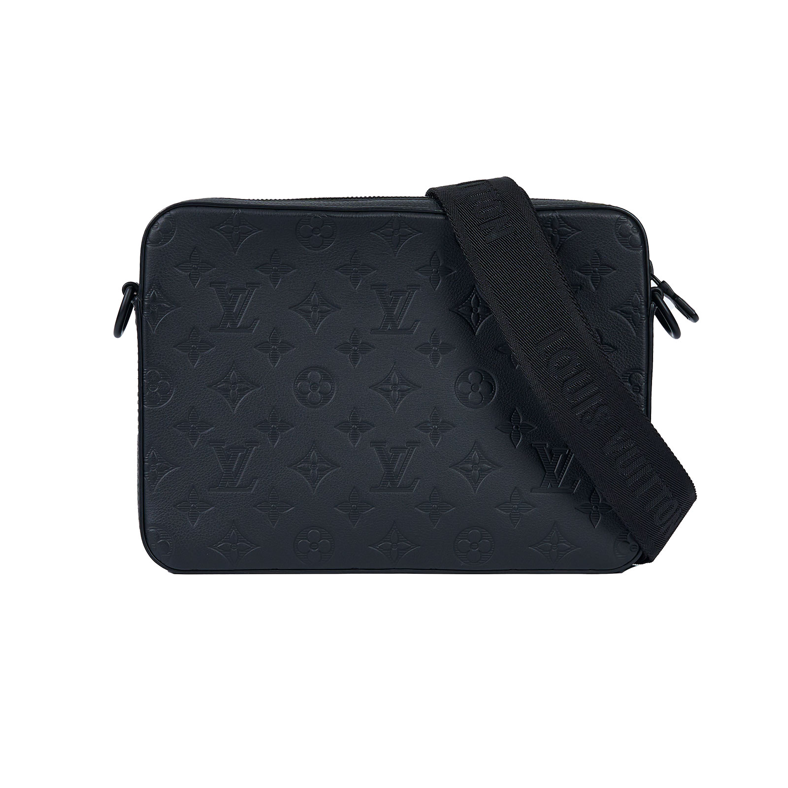 路易威登 LOUIS VUITTON Trio 肩背 郵差包 M46602 晶片款 黑原花Trio 郵差包 原廠盒子/防塵袋/背帶/內袋X2/購買證明
