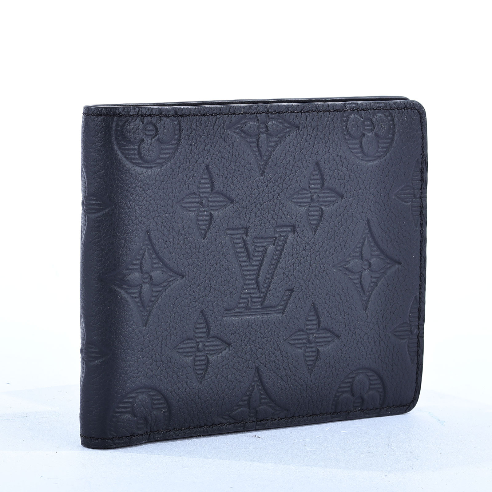 路易威登 LOUIS VUITTON Multiple 錢包 短夾 M62901 晶片款 黑壓紋Multiple 錢包 無附屬品