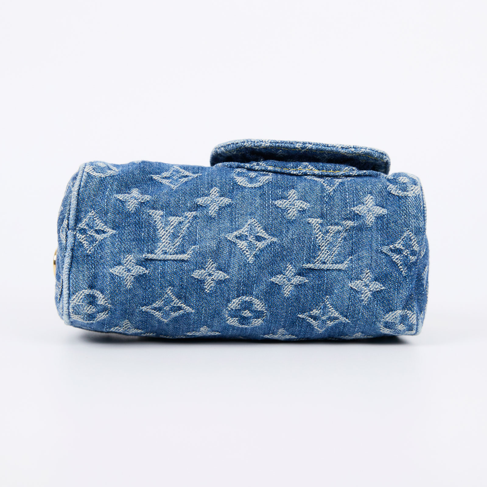 路易威登 LOUIS VUITTON LV Remix Nano Speedy 石洗 丹寧 肩背 手提包 M82950 晶片款  原廠盒子/防塵袋/背帶/購買證明