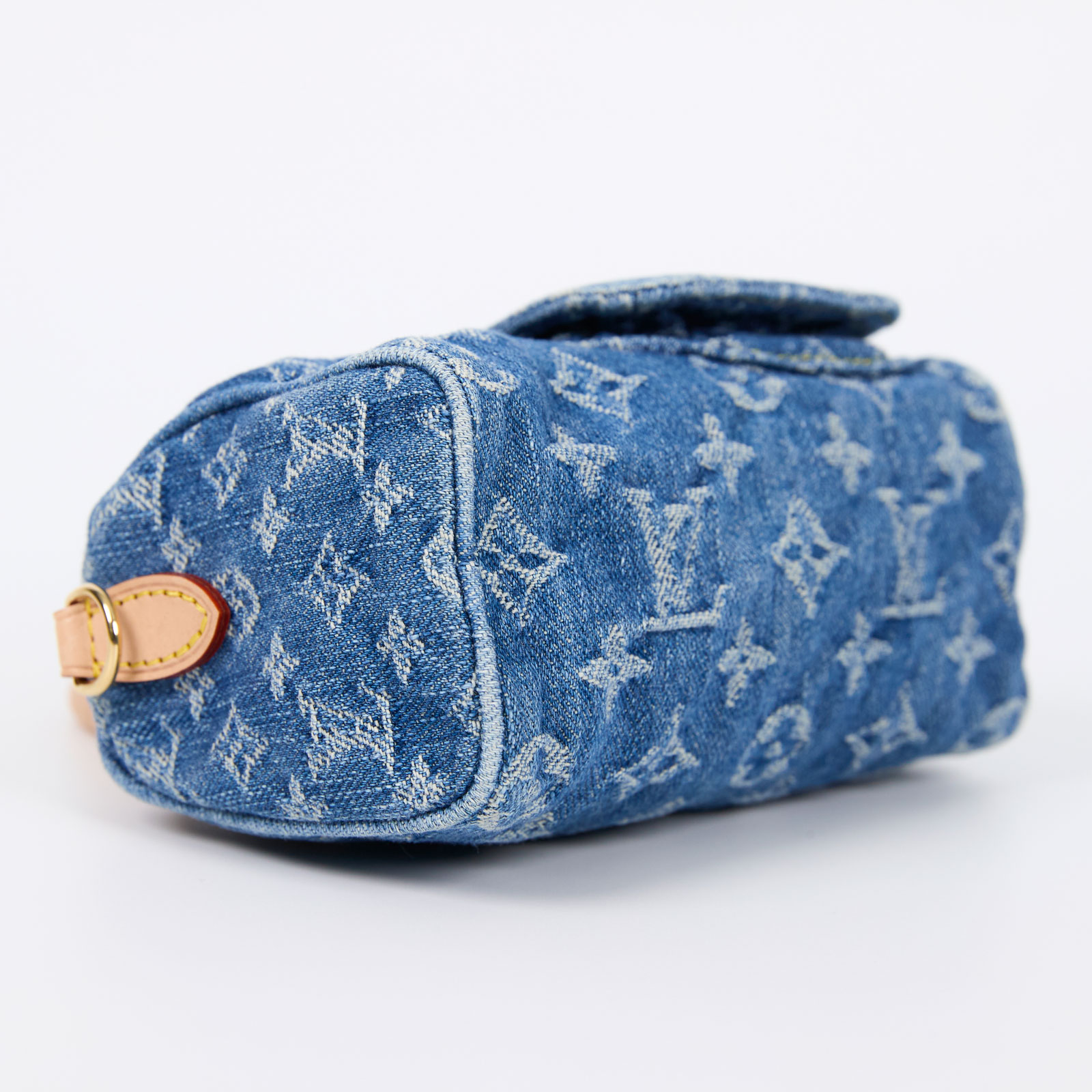 路易威登 LOUIS VUITTON LV Remix Nano Speedy 石洗 丹寧 肩背 手提包 M82950 晶片款  原廠盒子/防塵袋/背帶/購買證明