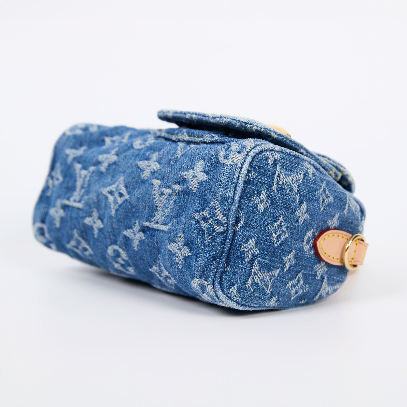 路易威登 LOUIS VUITTON LV Remix Nano Speedy 石洗 丹寧 肩背 手提包 M82950 晶片款  原廠盒子/防塵袋/背帶/購買證明