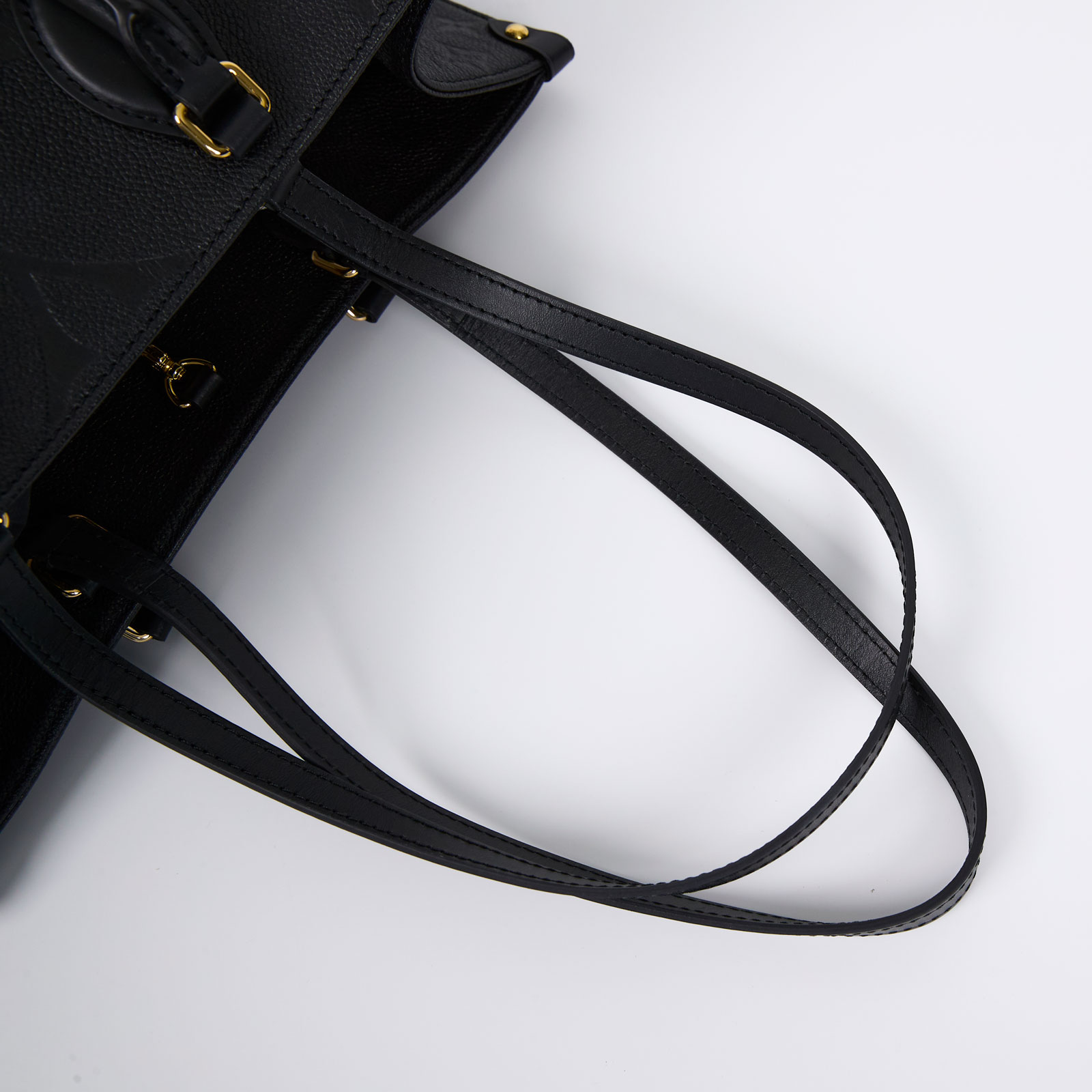 路易威登 LOUIS VUITTON OnTheGo MM 黑色 壓花 手提 肩背包 M45595 晶片款  原廠盒子/防塵袋