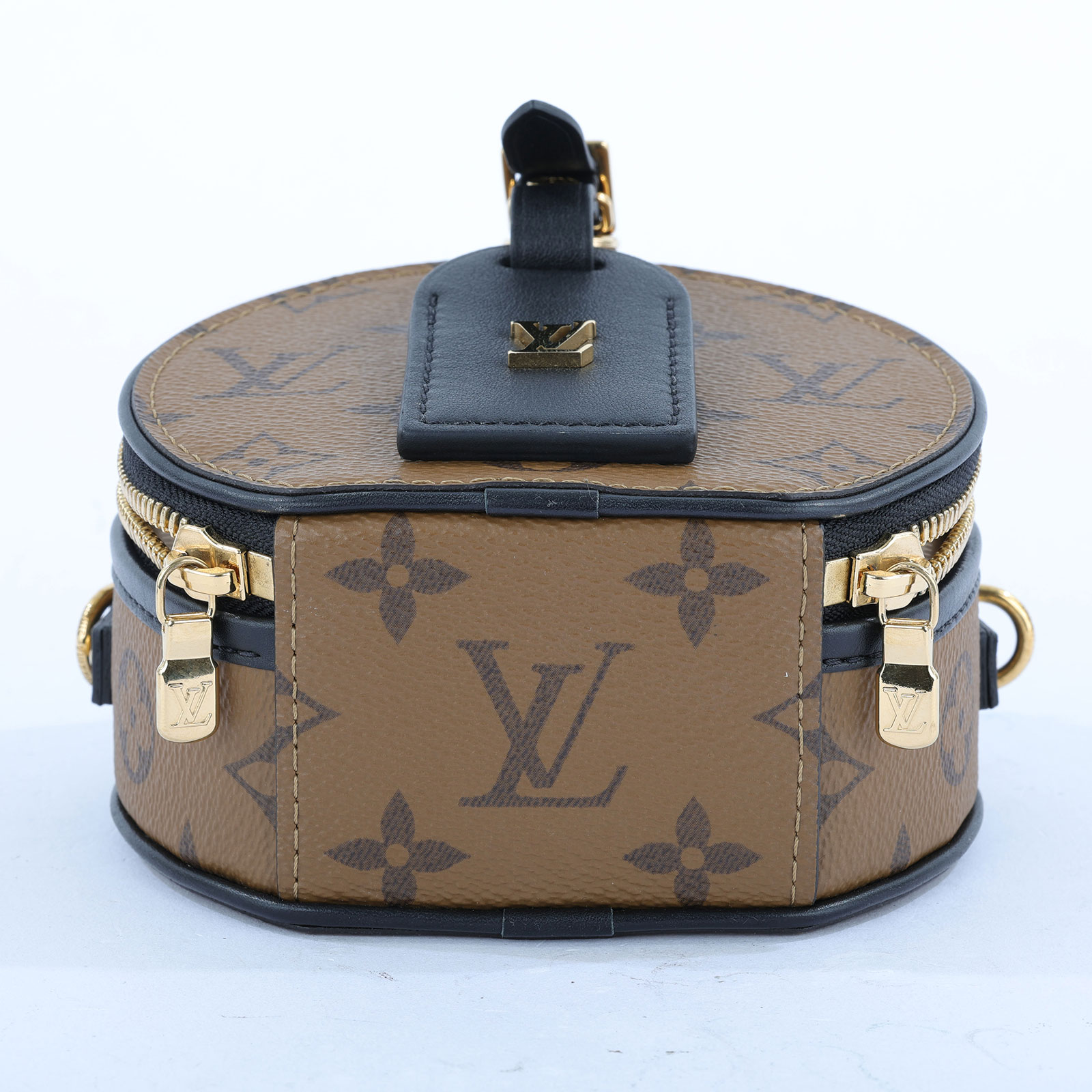 路易威登 LOUIS VUITTON Mini Boîte Chapeau 圓餅盒 M83614 晶片款 原花Mini Boite Chapeau 背帶