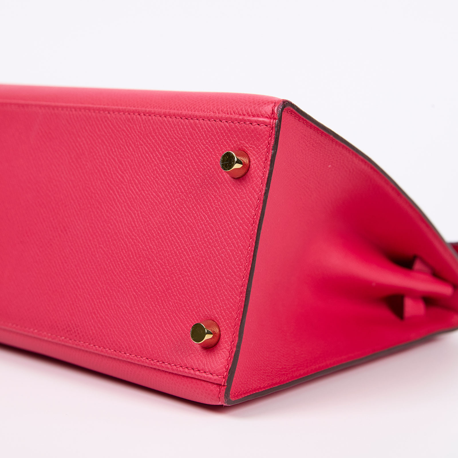 愛馬仕 Hermès Kelly Bag 凱莉包 28 KL28 D AP 044 CM D刻 桃紅金釦KELLY28 原廠盒子/防塵袋2/鎖組/背帶