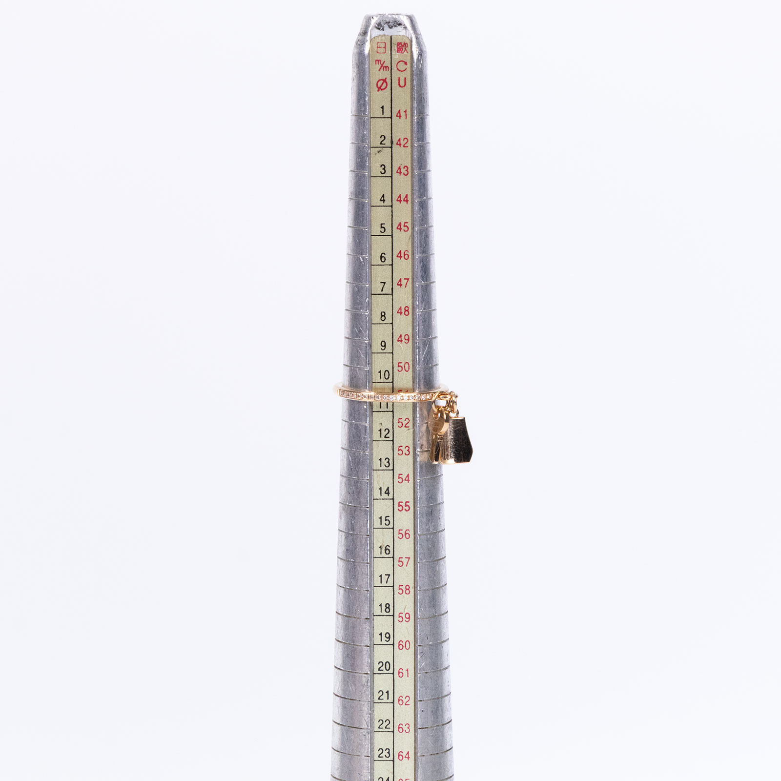 愛馬仕 Hermès Kelly Clochette 戒指 玫瑰金 鑲鑽 KLCLOCHETTER51 H220651B/22A328247  原廠盒子2/保證書/購買證明影本