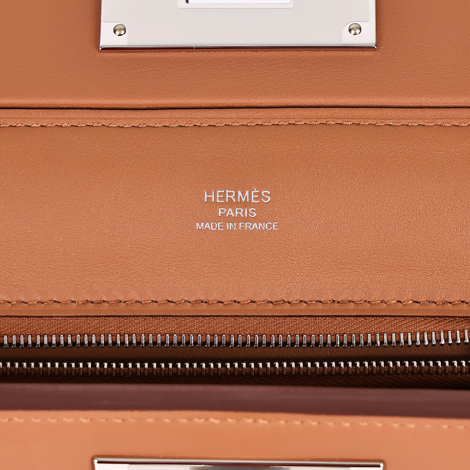愛馬仕 Hermès 24/24 21 手提包 24/24/21 W HA 686 FW W刻金棕銀釦24/24 MINI 原廠盒子/防塵袋2/背帶