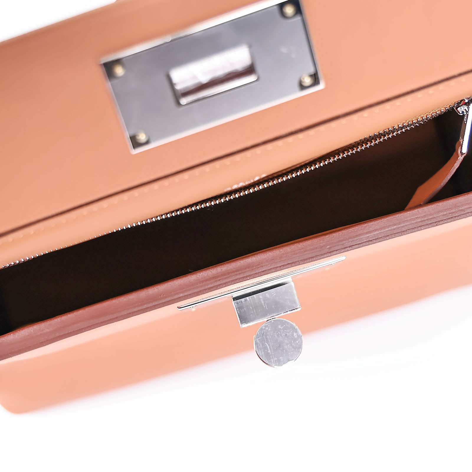 愛馬仕 Hermès 24/24 21 手提包 24/24/21 W HA 686 FW W刻金棕銀釦24/24 MINI 原廠盒子/防塵袋2/背帶