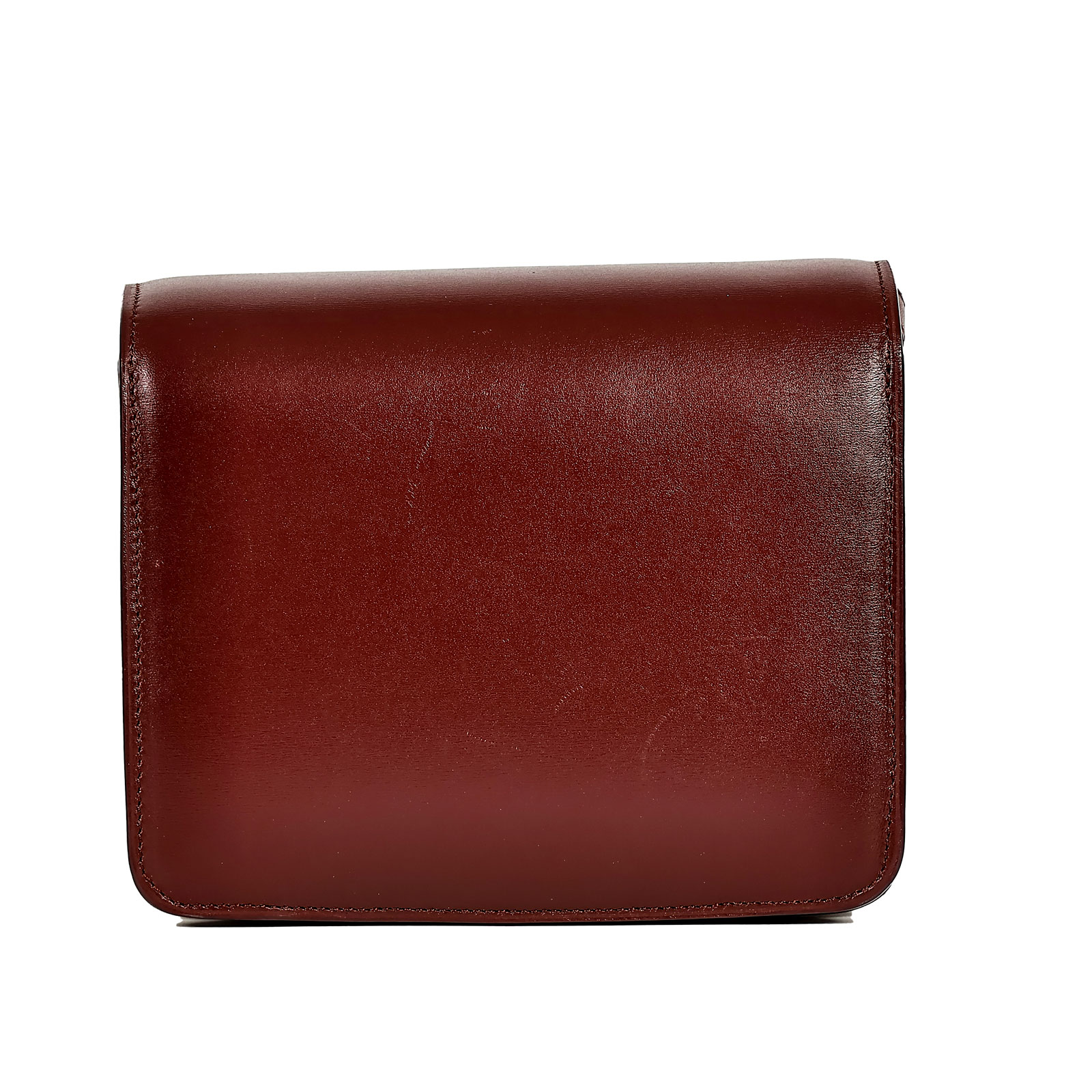 思琳 CELINE 小牛皮 小型 Classic 手袋 164183DLS 酒紅BOX SMALL 舊款 購買證明
