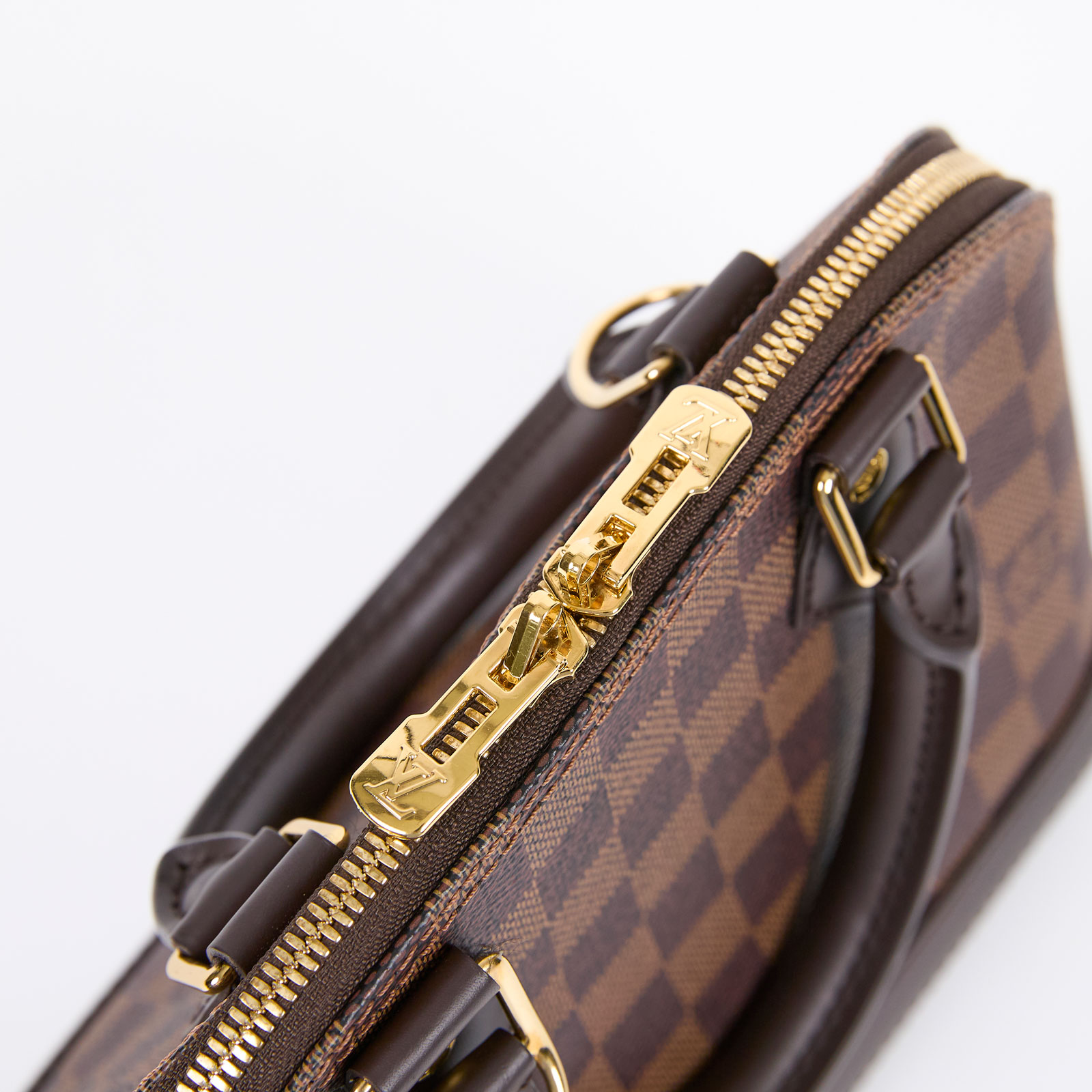 路易威登 LOUIS VUITTON Alma BB 貝殼包 棋盤格 Ebene帆布 N41221 晶片款 棋盤ALMA BB 背帶