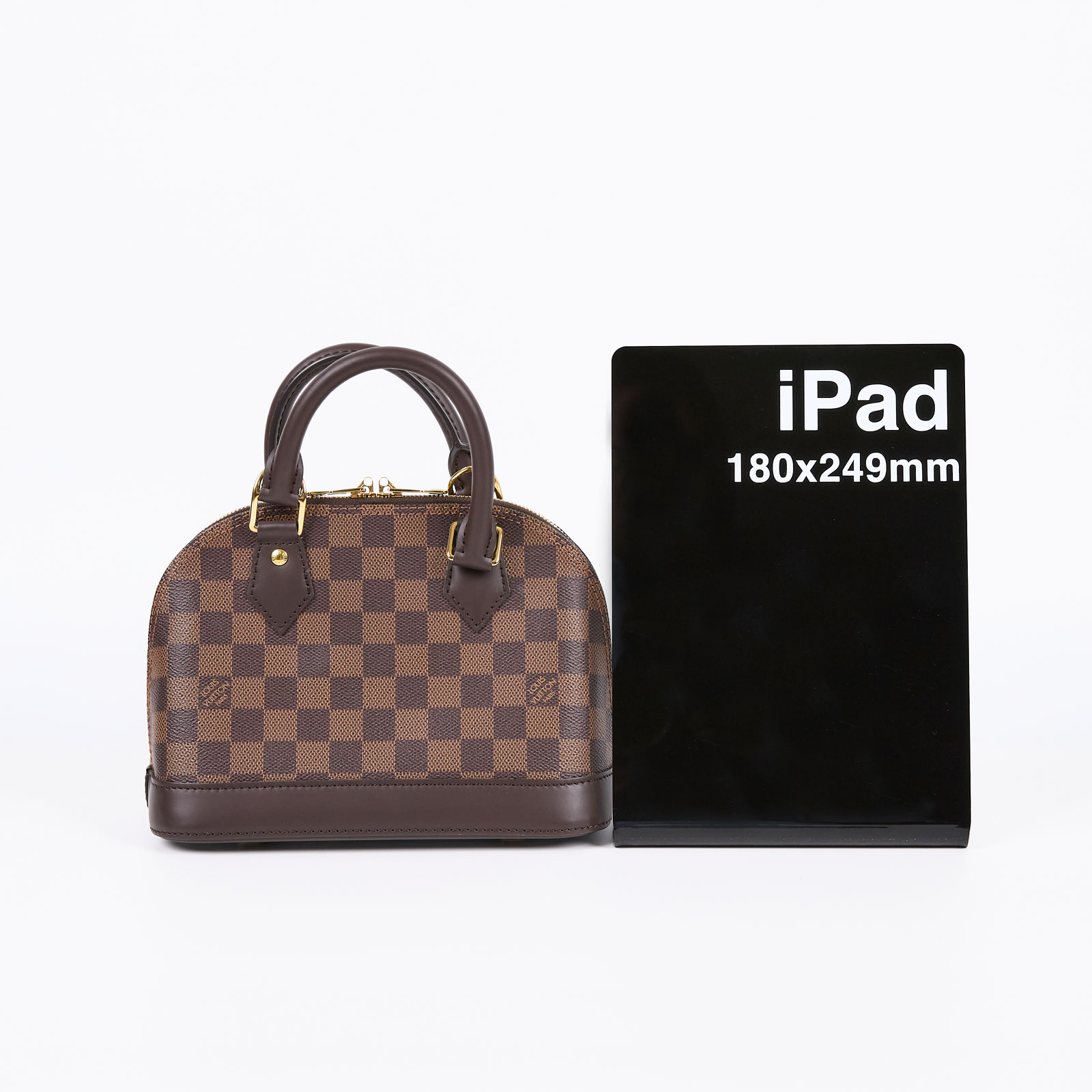 路易威登 LOUIS VUITTON Alma BB 貝殼包 棋盤格 Ebene帆布 N41221 晶片款 棋盤ALMA BB 背帶