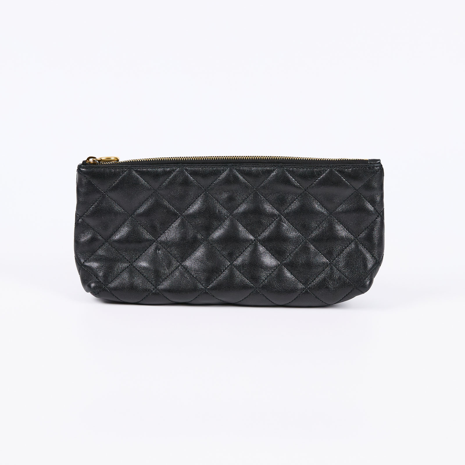 聖羅蘭 YSL SAINT LAURENT Icare 绗缝羊皮 購物袋 加大型 698651AAANG ICARE 黑金HOBO購物袋 內袋
