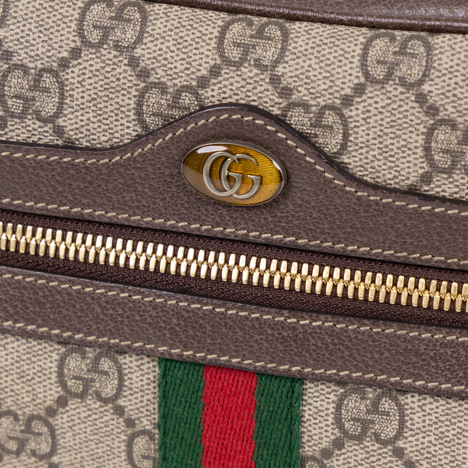 古馳 GUCCI Ophidia 迷你 腰包 517076 棕GG紋腰包 背帶