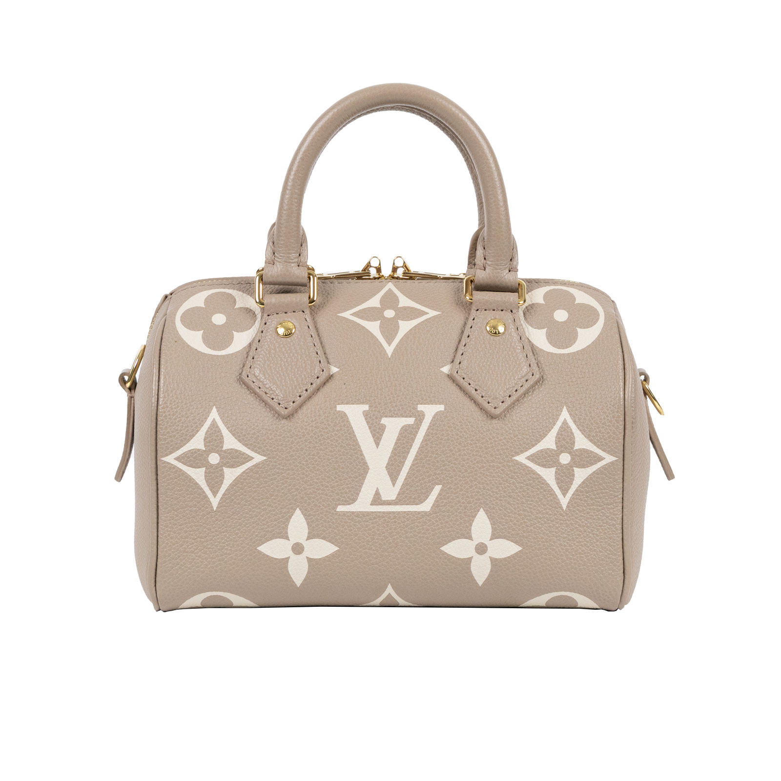 路易威登 LOUIS VUITTON Speedy Bandoulière  20 雙色 手提 斜背 波士頓包 M46575 晶片款  防塵袋