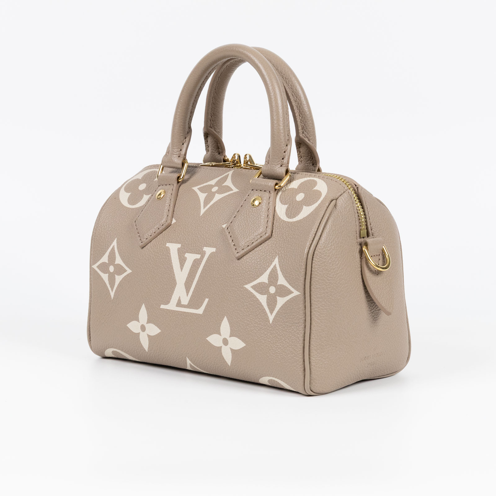 路易威登 LOUIS VUITTON Speedy Bandoulière  20 雙色 手提 斜背 波士頓包 M46575 晶片款  防塵袋