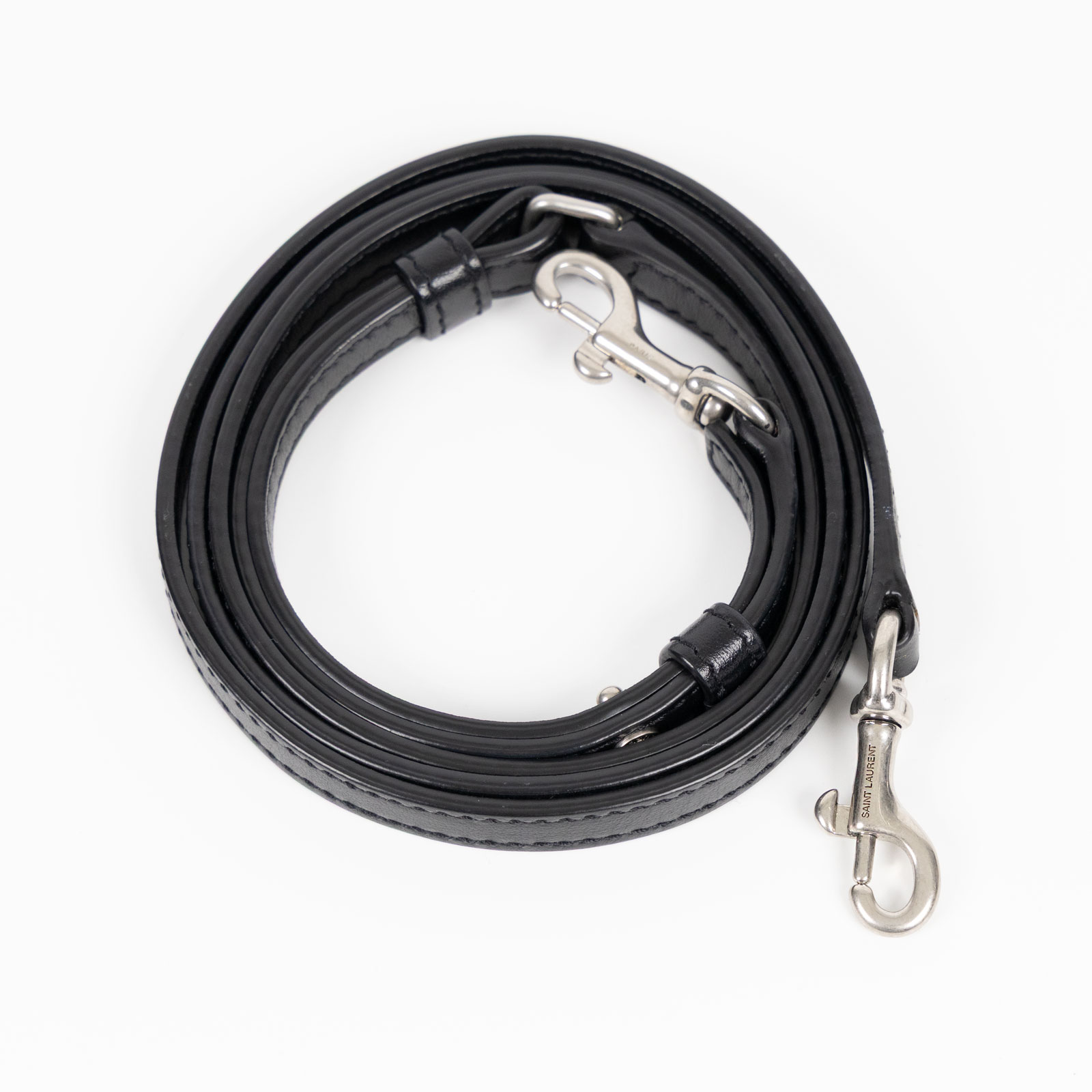 聖羅蘭 YSL SAINT LAURENT Loulou 絎縫 皮革 TOY 手袋 467072DV706 黑銀LOULOU TOY 原廠盒子/防塵袋/背帶