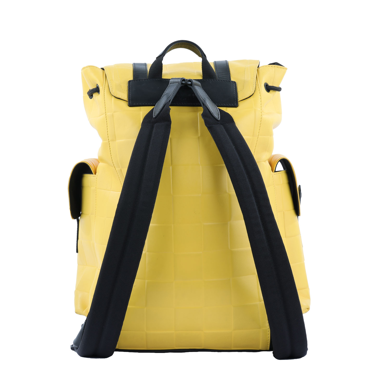 路易威登 LOUIS VUITTON Christopher MM 後背包 小牛皮 黃色 M25016 晶片款  原廠盒子/防塵袋/購買證明