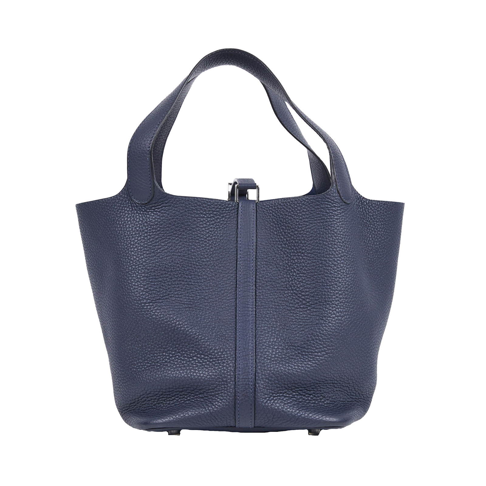 愛馬仕 Hermès Picotin Lock 22 菜籃子包 PT22 X PU 004 NI X刻 深藍銀PICOTIN 22 原廠盒子/防塵袋/鎖組