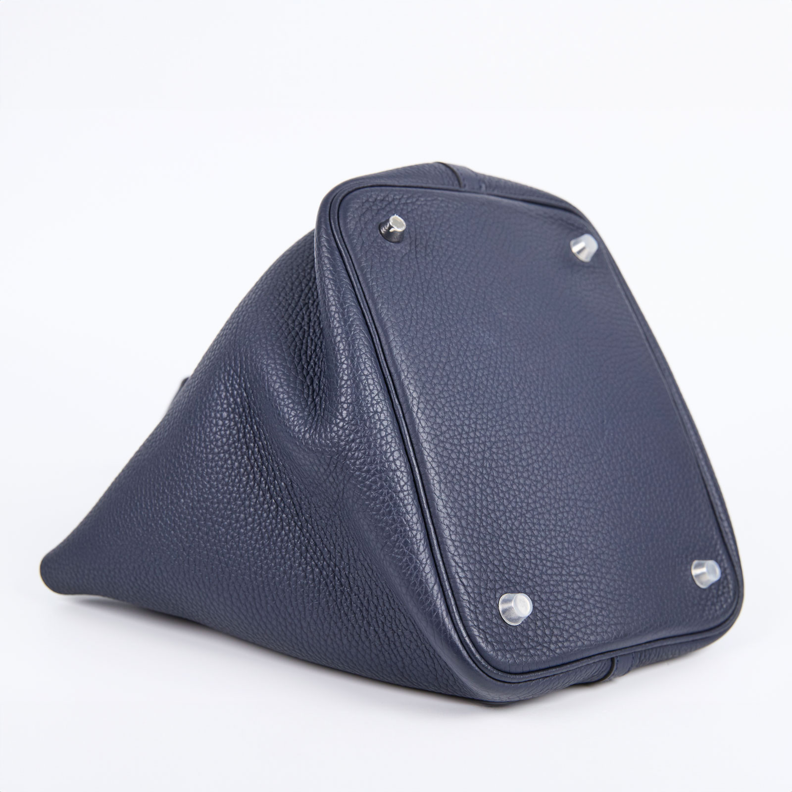 愛馬仕 Hermès Picotin Lock 22 菜籃子包 PT22 X PU 004 NI X刻 深藍銀PICOTIN 22 原廠盒子/防塵袋/鎖組