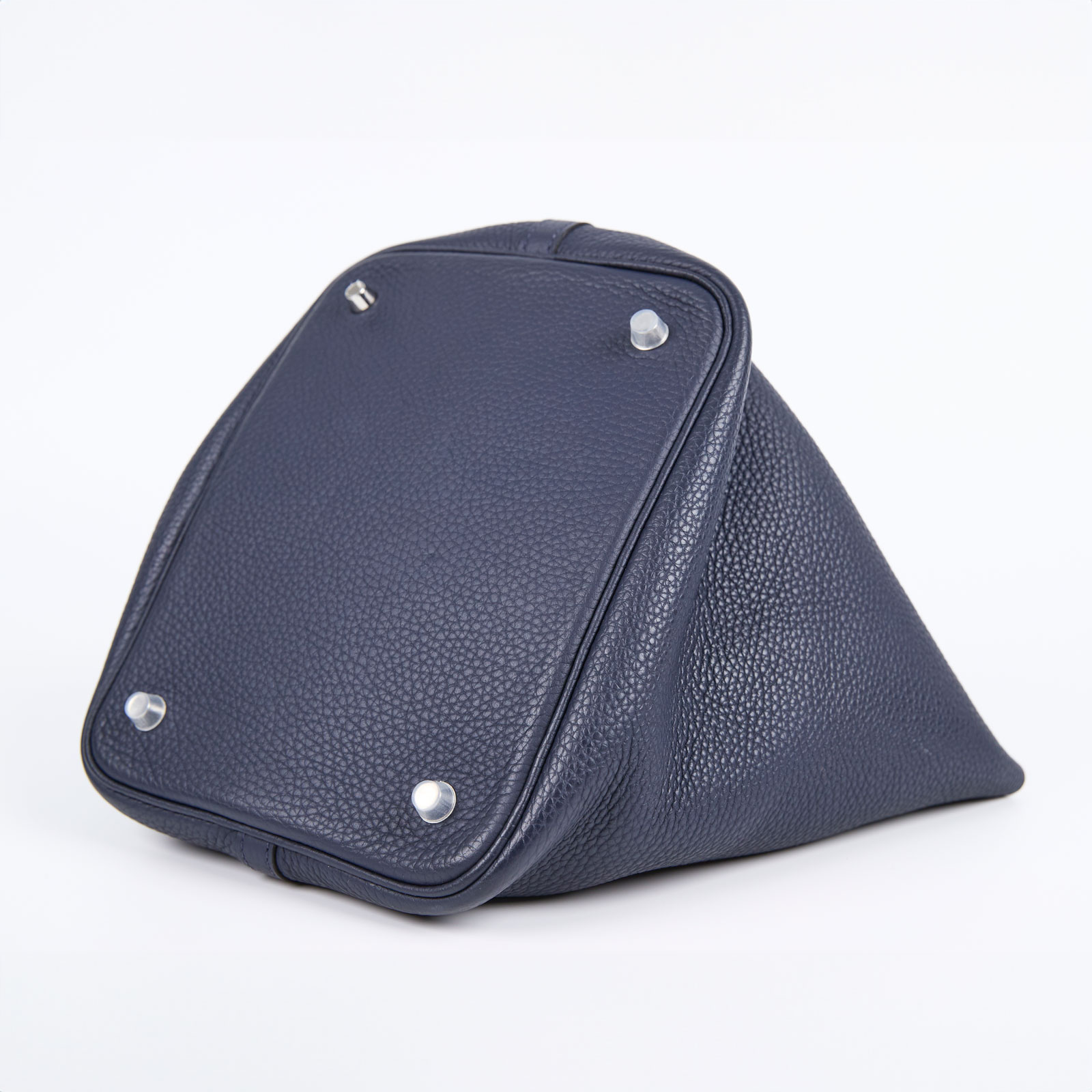 愛馬仕 Hermès Picotin Lock 22 菜籃子包 PT22 X PU 004 NI X刻 深藍銀PICOTIN 22 原廠盒子/防塵袋/鎖組