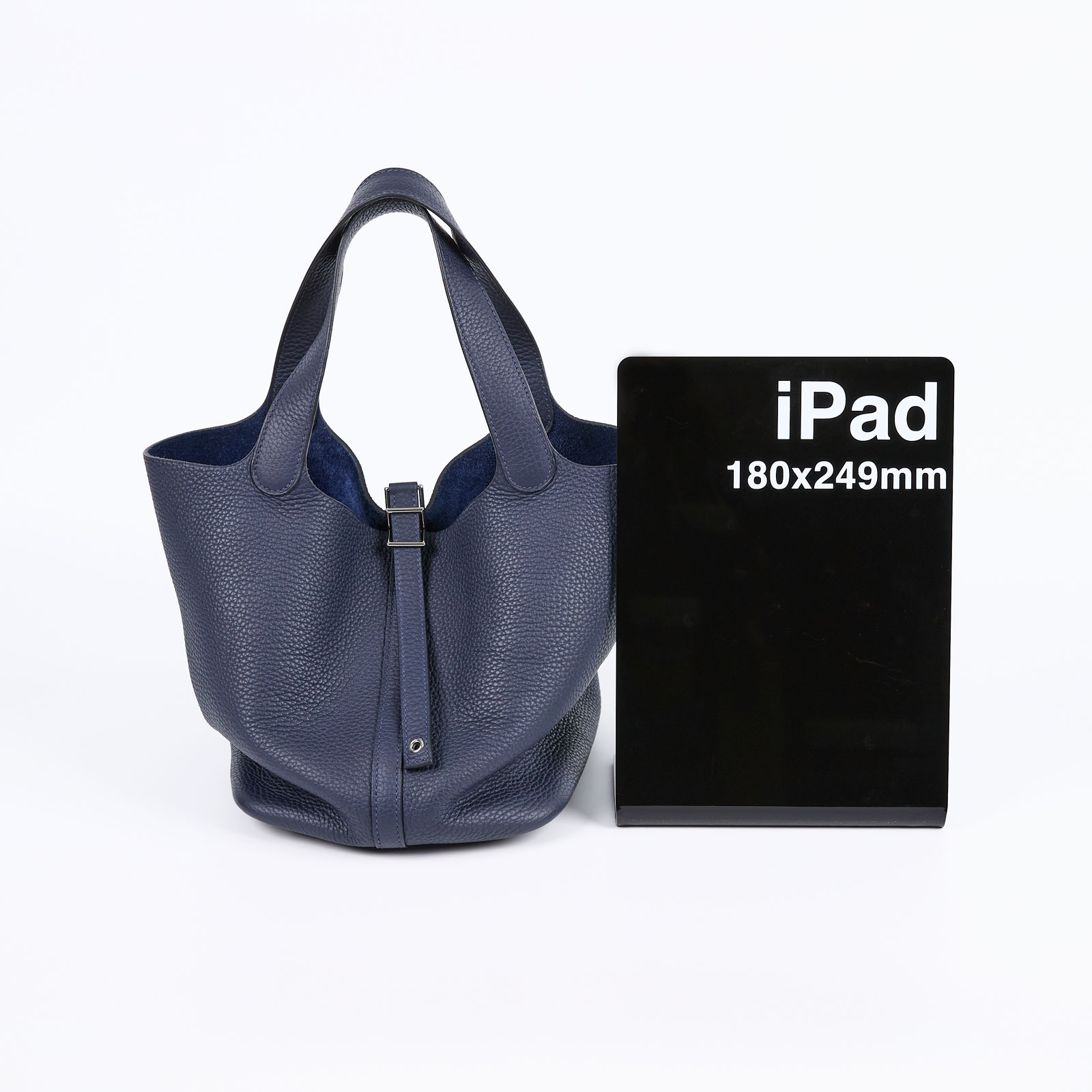 愛馬仕 Hermès Picotin Lock 22 菜籃子包 PT22 X PU 004 NI X刻 深藍銀PICOTIN 22 原廠盒子/防塵袋/鎖組