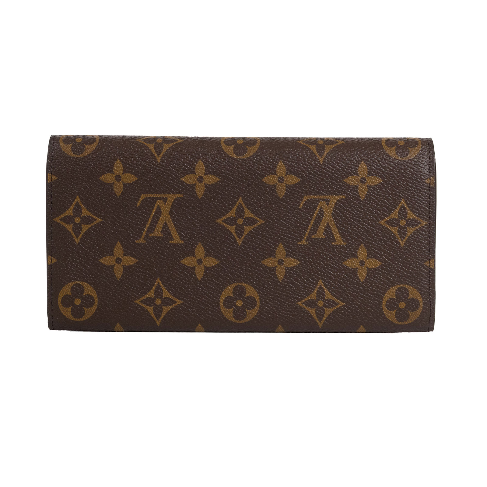 路易威登 LOUIS VUITTON Emilie 長夾 經典帆布 芭蕾粉色 M61289 晶片款 原花內拼粉EMILIE掀蓋長夾 原廠盒子/防塵袋