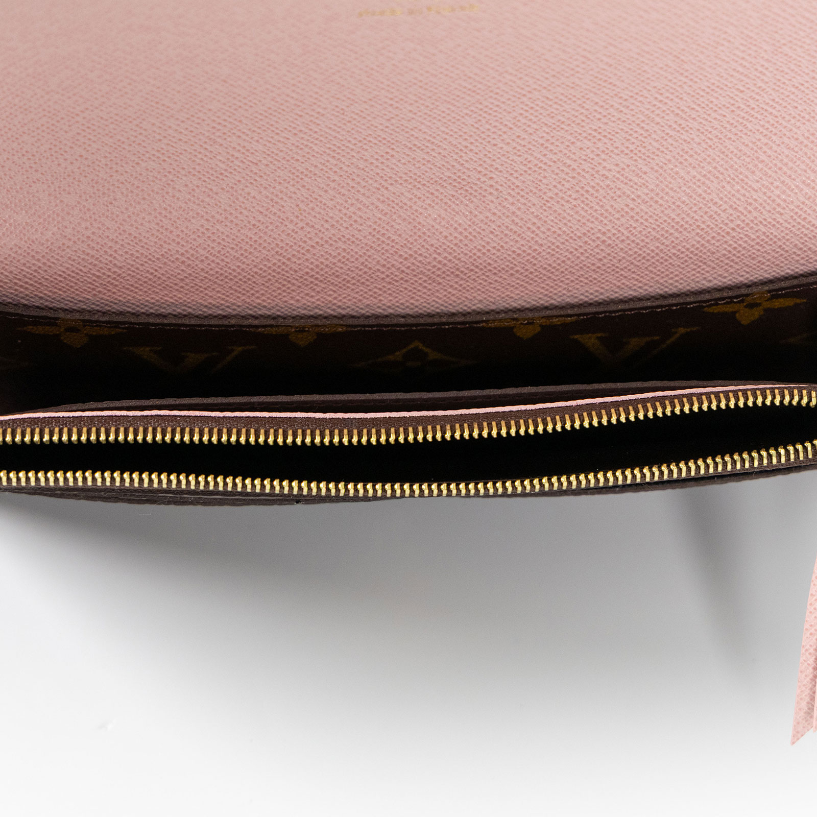 路易威登 LOUIS VUITTON Emilie 長夾 經典帆布 芭蕾粉色 M61289 晶片款 原花內拼粉EMILIE掀蓋長夾 原廠盒子/防塵袋