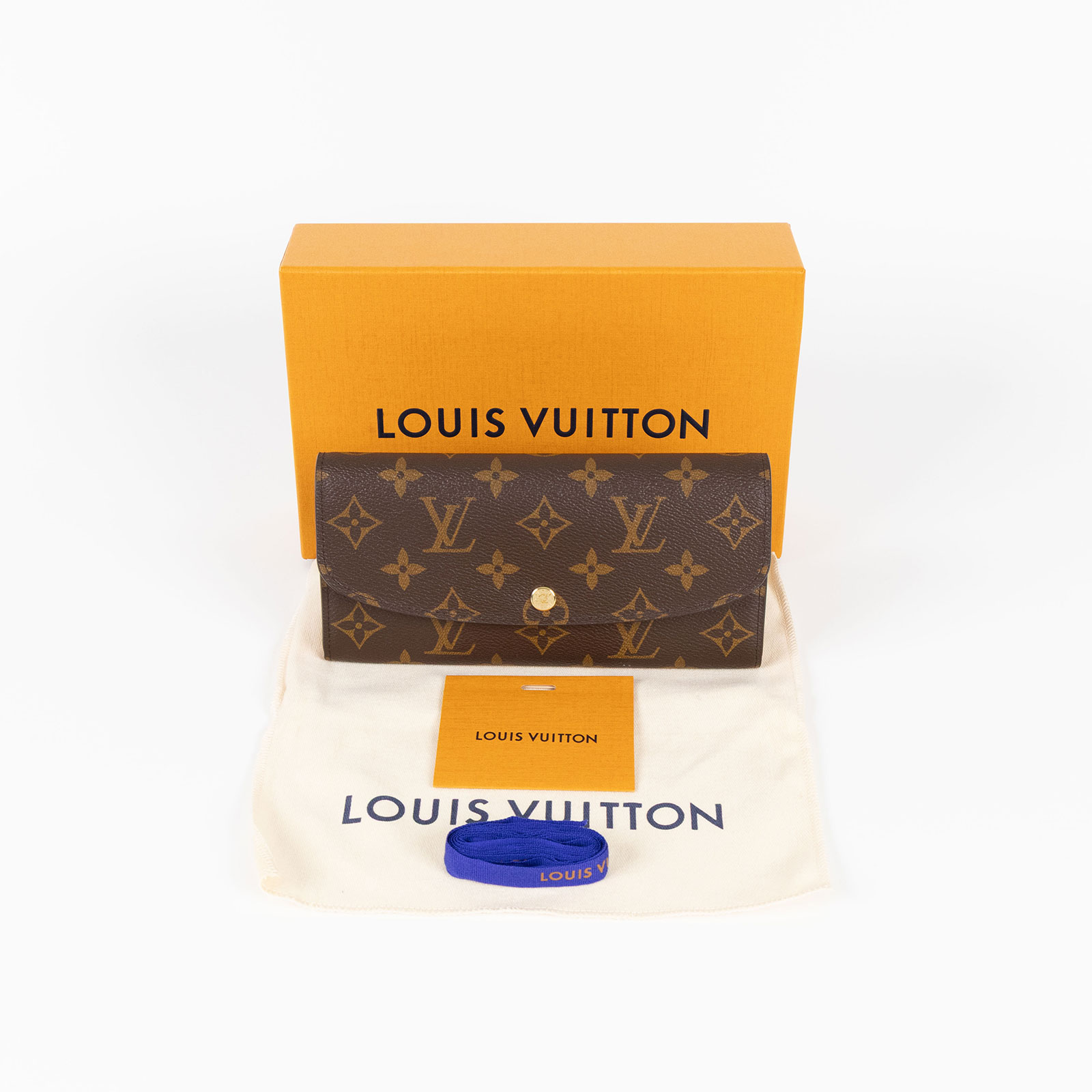 路易威登 LOUIS VUITTON Emilie 長夾 經典帆布 芭蕾粉色 M61289 晶片款 原花內拼粉EMILIE掀蓋長夾 原廠盒子/防塵袋