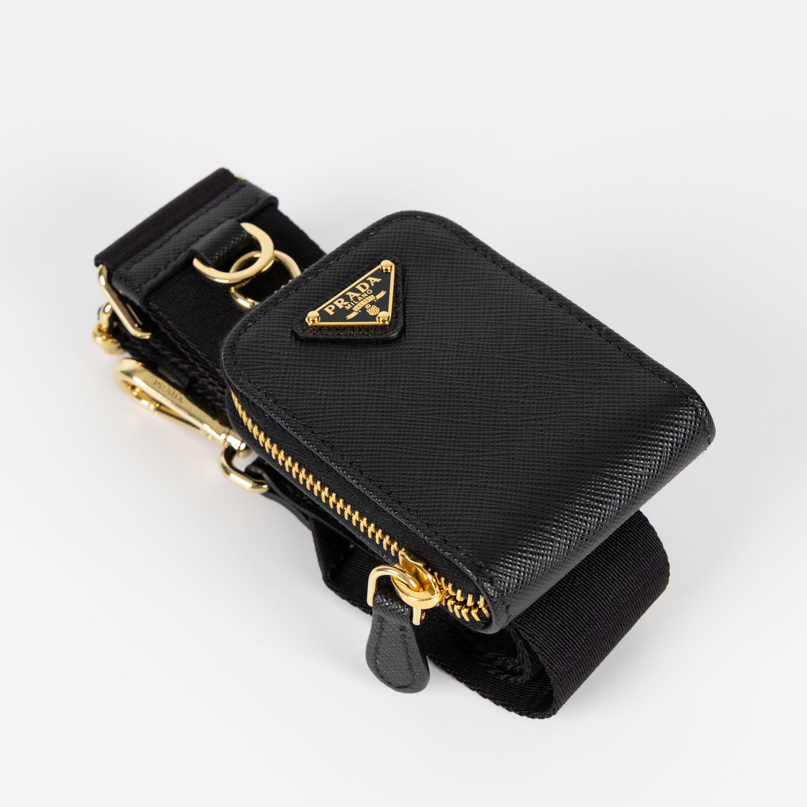普拉達 PRADA Re-Edition 2005 納帕軟皮手袋 1BH204_2C6A 黑牛皮三合一 原廠盒子/防塵袋2/背帶2/內袋/發票
