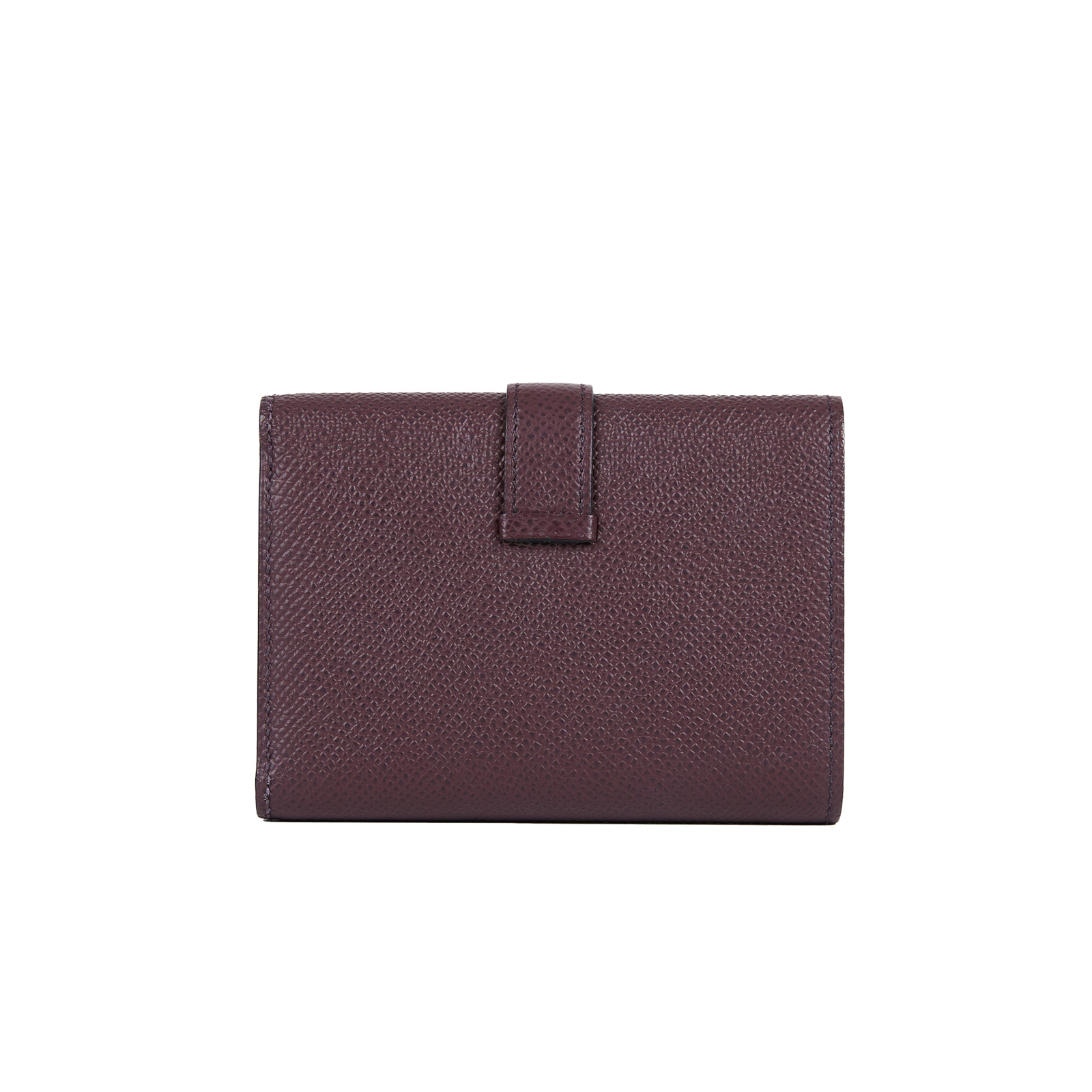 愛馬仕 Hermès Bearn 短夾 BEARN Z AI 002 CA Z刻 暗紅金BEARN短夾 原廠盒子