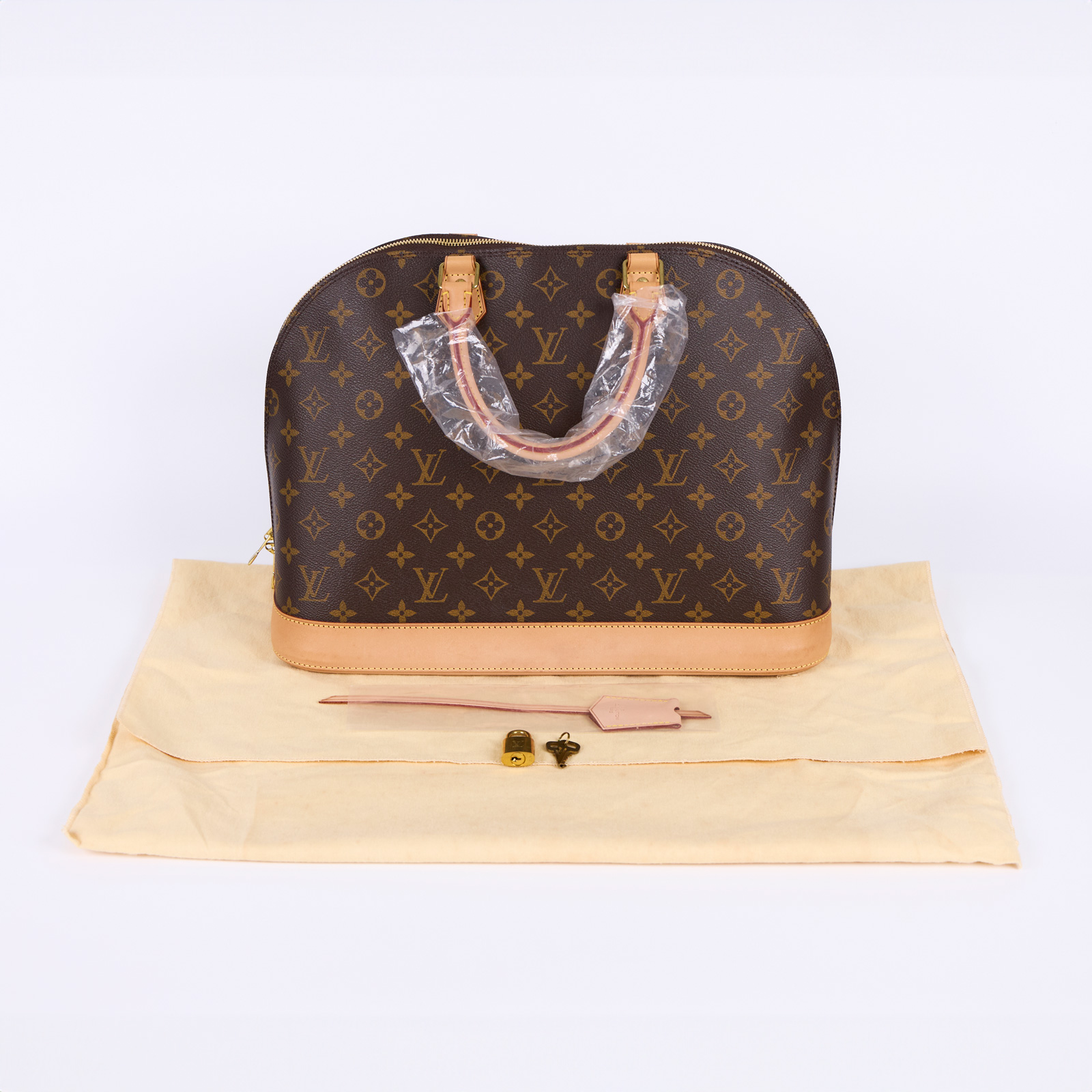路易威登 LOUIS VUITTON Alma BB 手提包 M53150 原花ALMA貝殼包GM 防塵袋/鎖組/吊牌