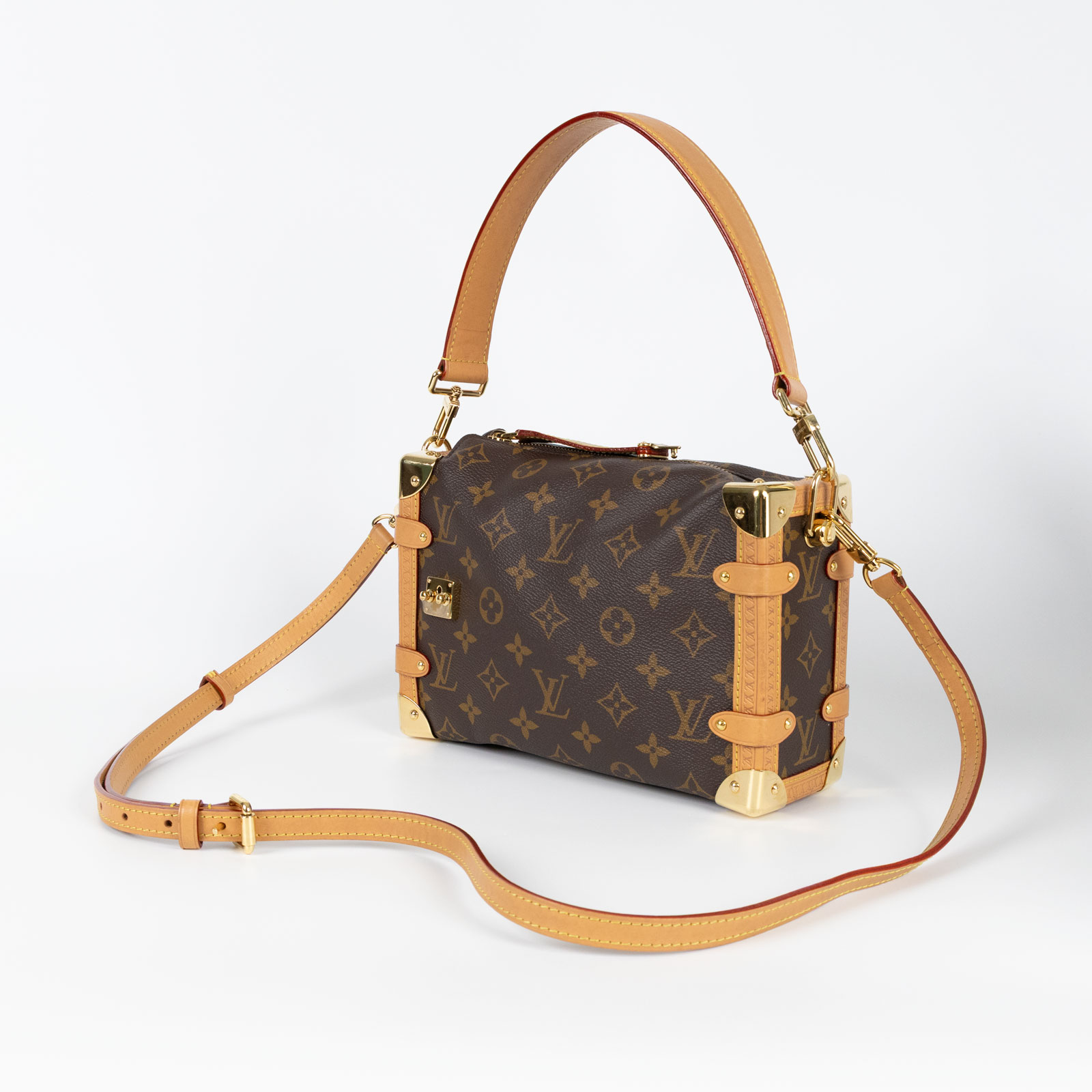 路易威登 LOUIS VUITTON Side Trunk MM 老花 手提 肩背 箱包 M46358 晶片款 原花Side Trunk MM 防塵袋/背帶2