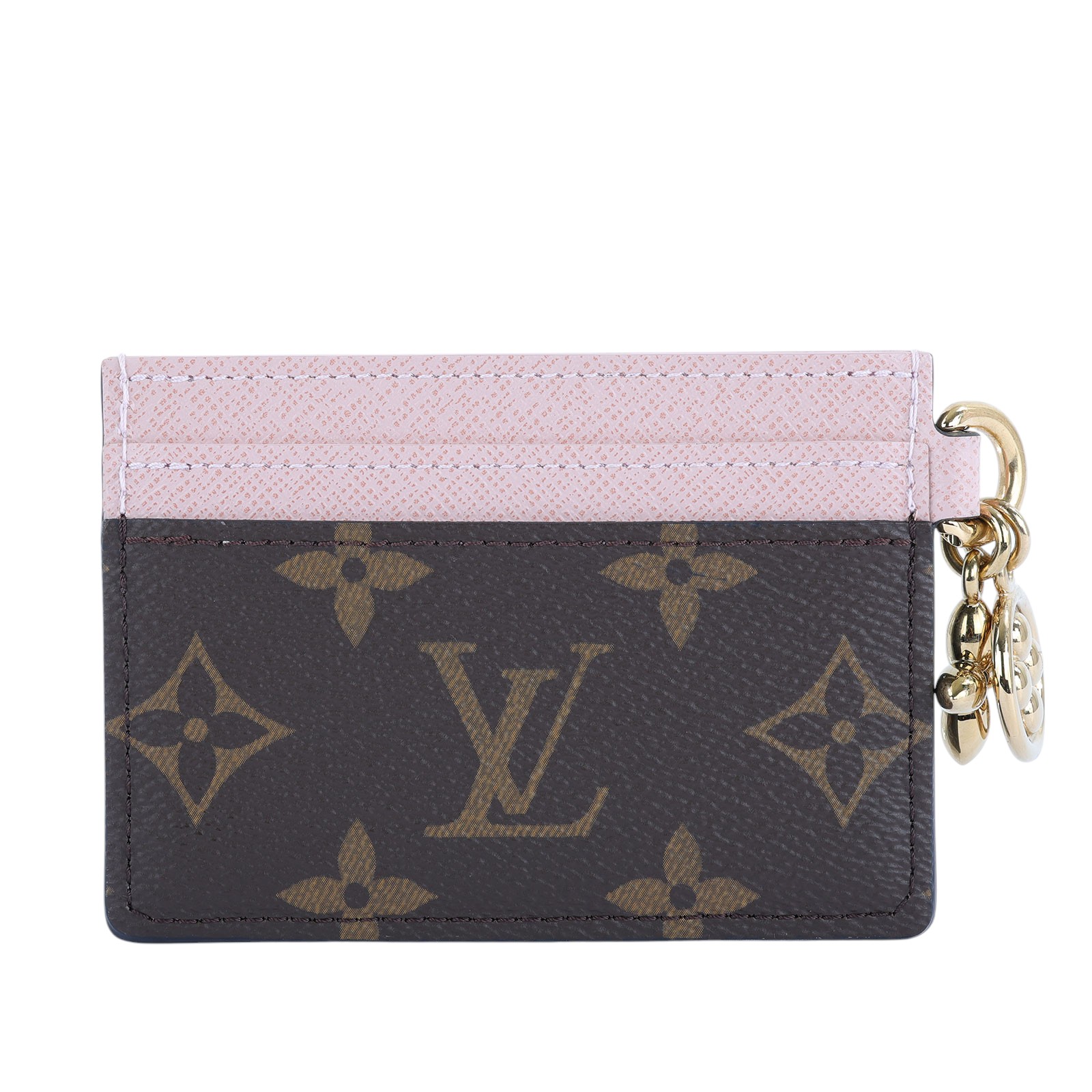 路易威登 LOUIS VUITTON LV Charms 名片夾 帆布 粉紅色 M82739 晶片款 粉 Charms 名片夾 原廠盒子/防塵袋