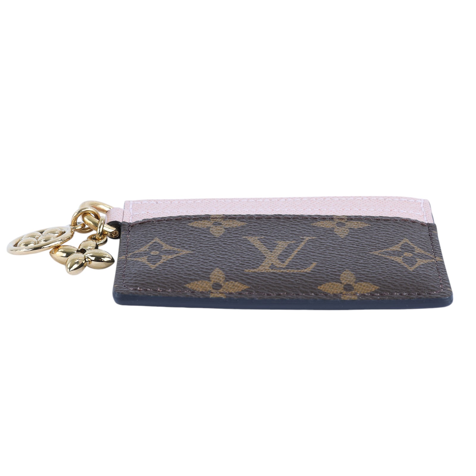 路易威登 LOUIS VUITTON LV Charms 名片夾 帆布 粉紅色 M82739 晶片款 粉 Charms 名片夾 原廠盒子/防塵袋