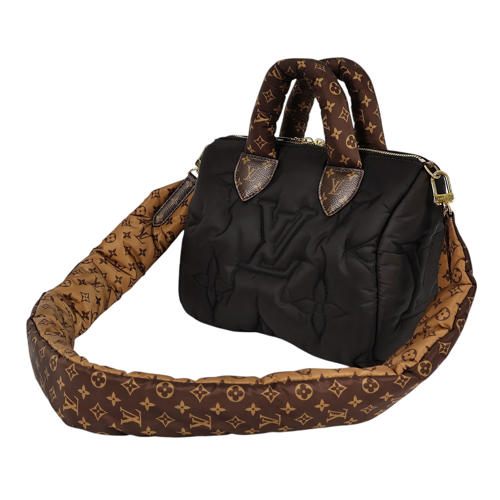 路易威登 LOUIS VUITTON Speedy 25 手提波士頓包 尼龍 M59008 晶片款  原廠盒子/防塵袋/背帶/購買證明
