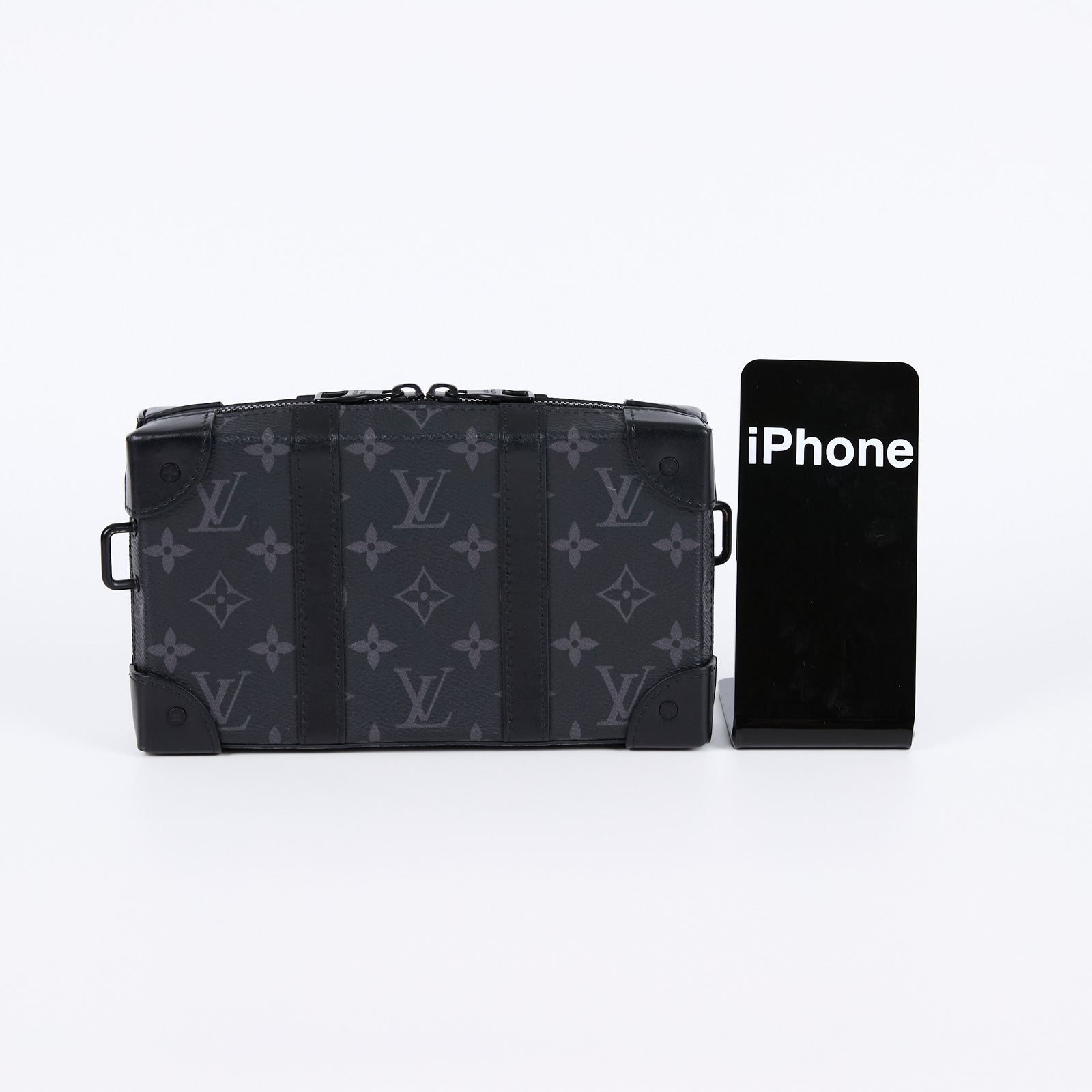 路易威登 LOUIS VUITTON Mini Soft Trunk 迷你 隨身包 黑色 M69838 晶片款 黑原花SOFT TRUNK 防塵袋/背帶