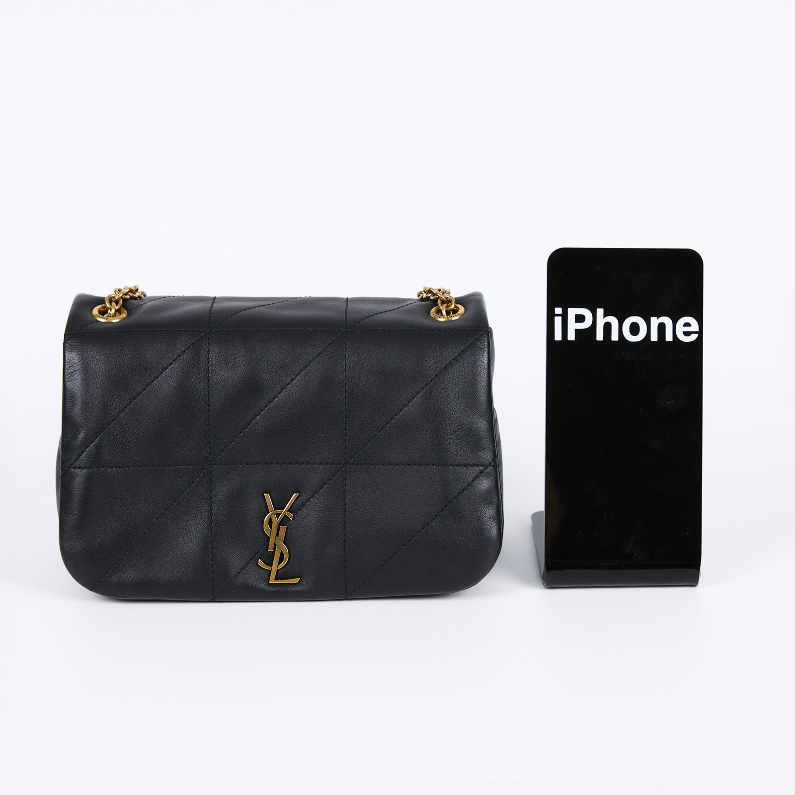 聖羅蘭 YSL SAINT LAURENT Jamie 4.3 小羊皮 迷你 手袋 肩背 手提包 766754AAB32 黑金JAMIE 4.3側背包 無附屬品