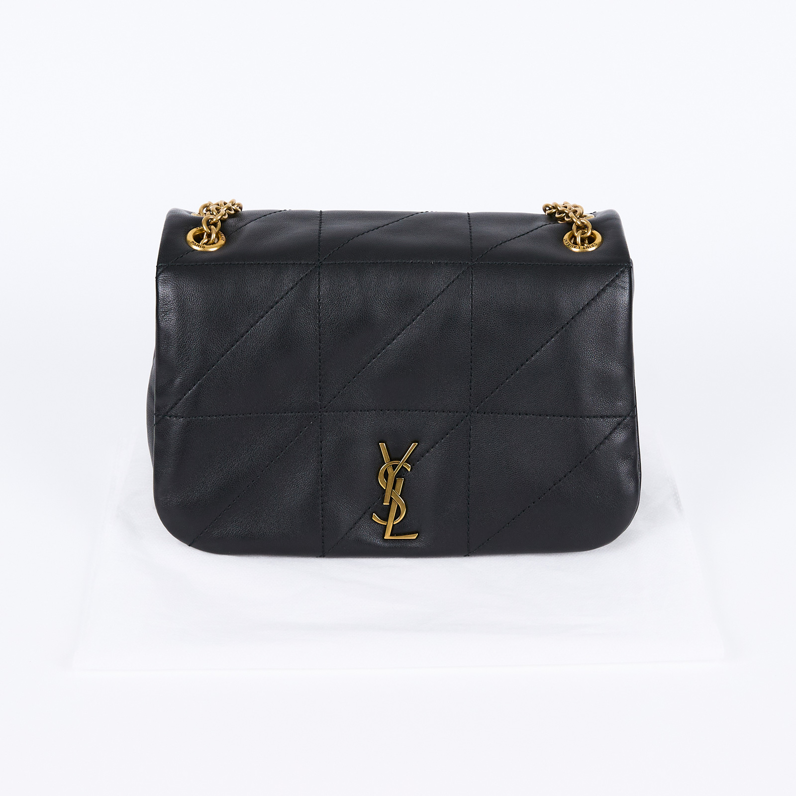 聖羅蘭 YSL SAINT LAURENT Jamie 4.3 小羊皮 迷你 手袋 肩背 手提包 766754AAB32 黑金JAMIE 4.3側背包 無附屬品